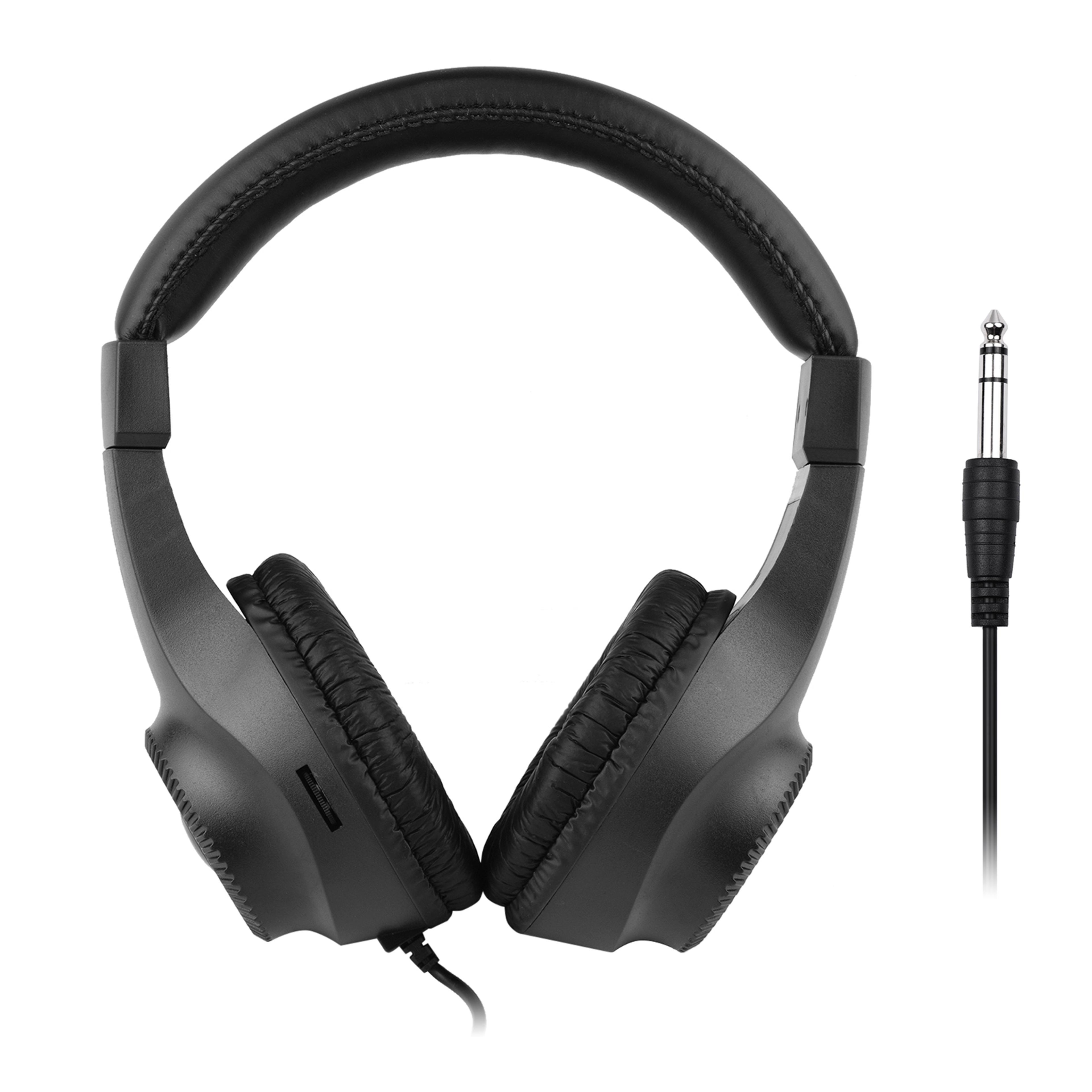 studiosound pro wired monitor headphones for guitar piano & audio mixing