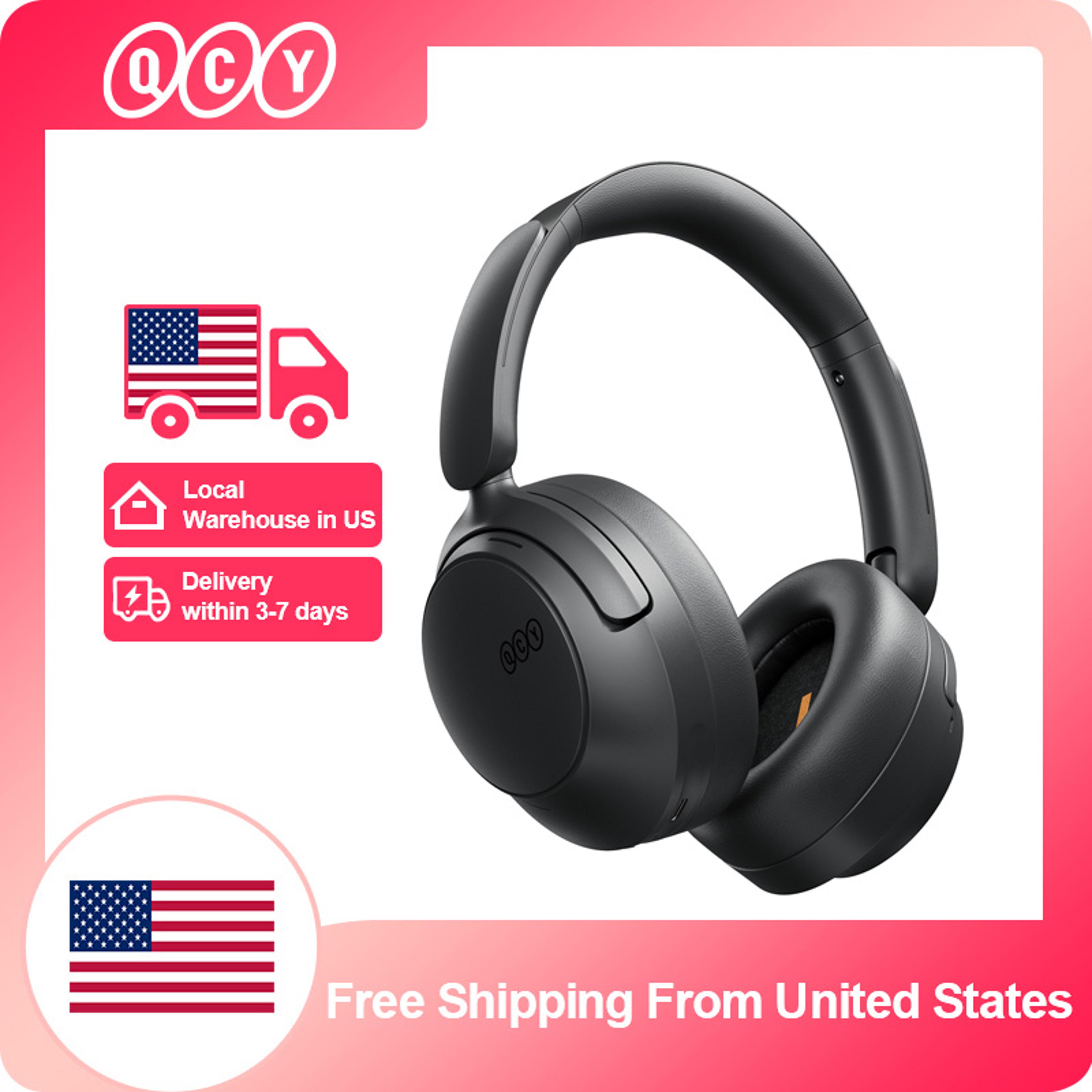 qcy hi res wireless noise cancelling headphones with ldac & battery