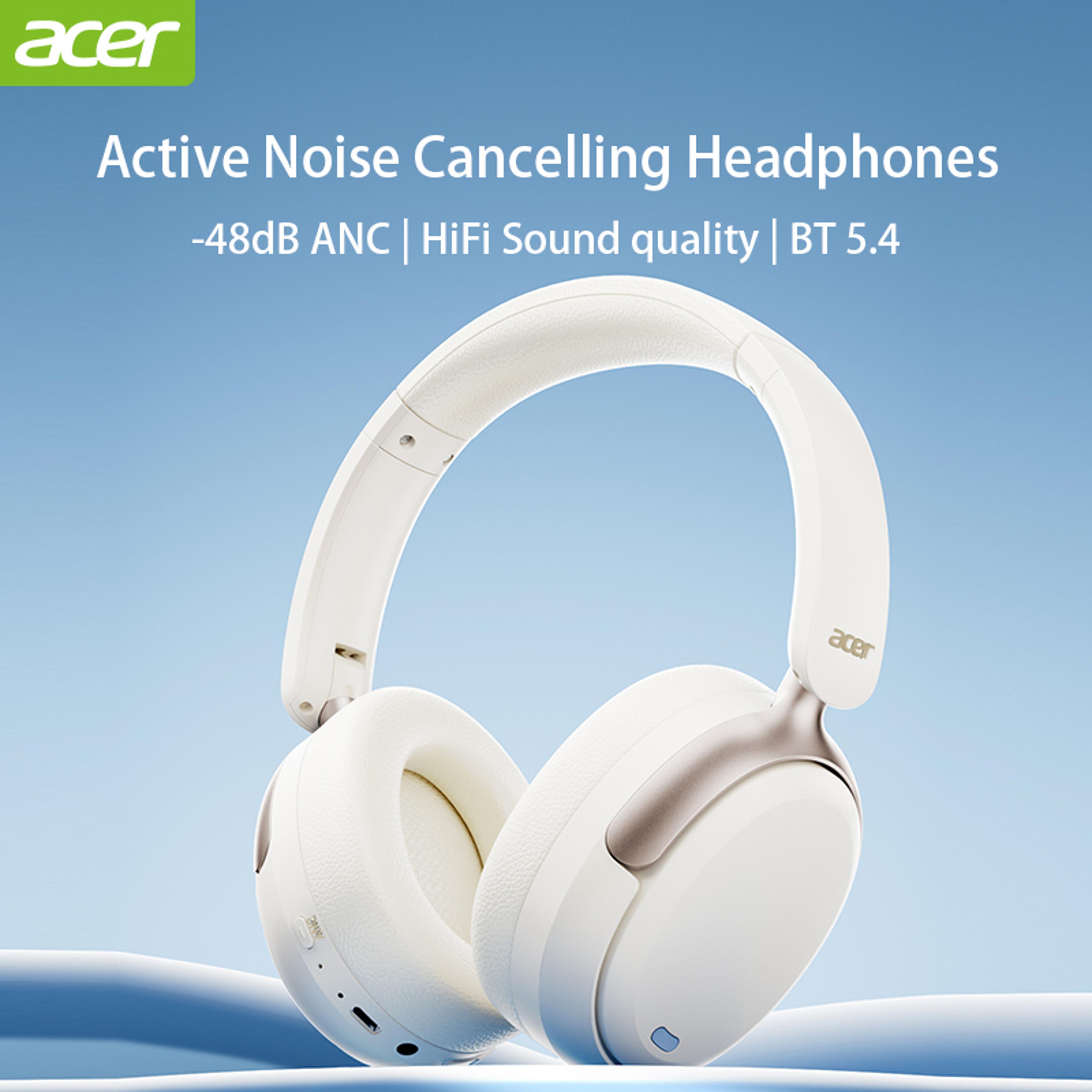 acer noise cancelling headphones with hi res spatial audio & ldac bluetooth