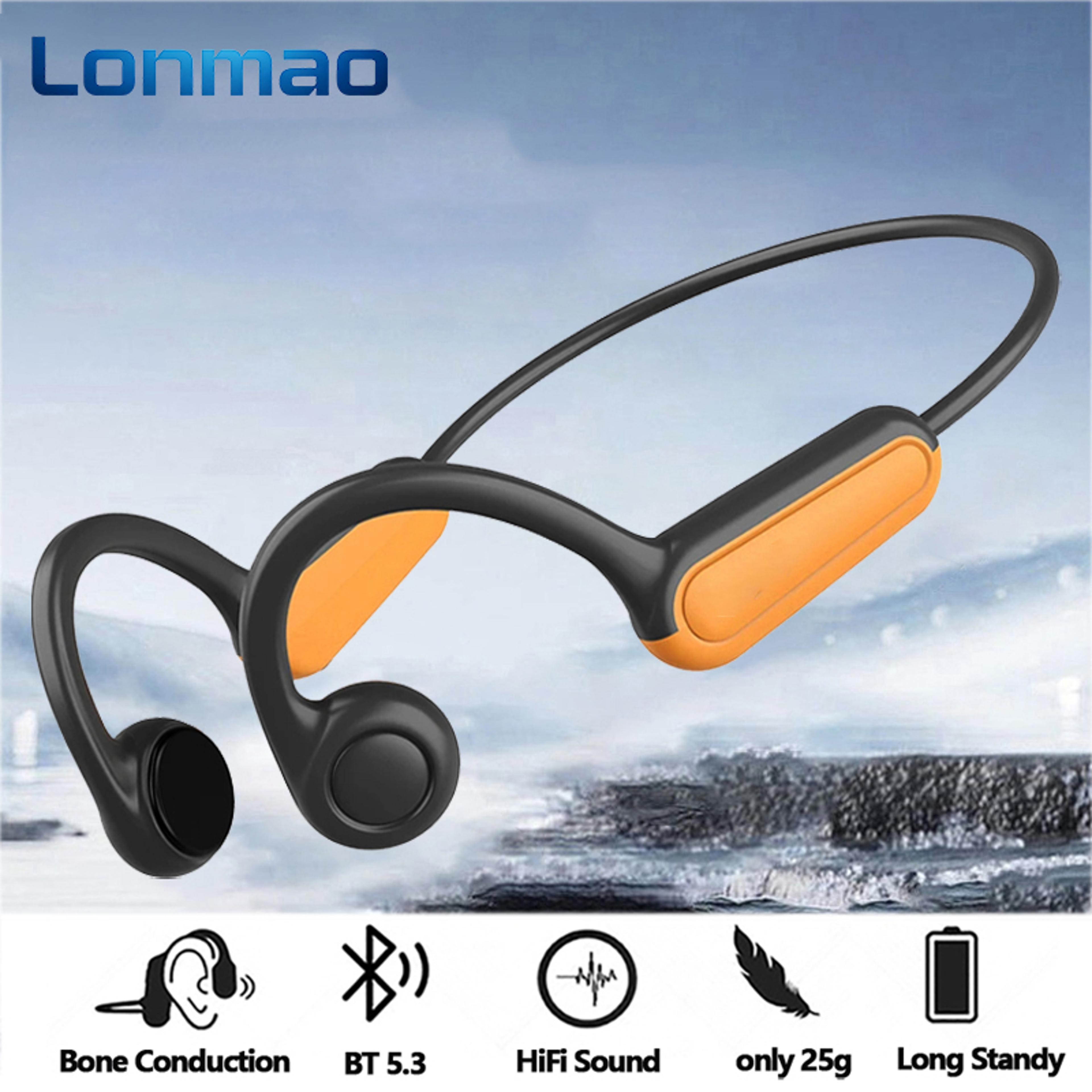 bone conduction bluetooth sports ear hook earphones waterproof wireless headphones for running & outdoor fit