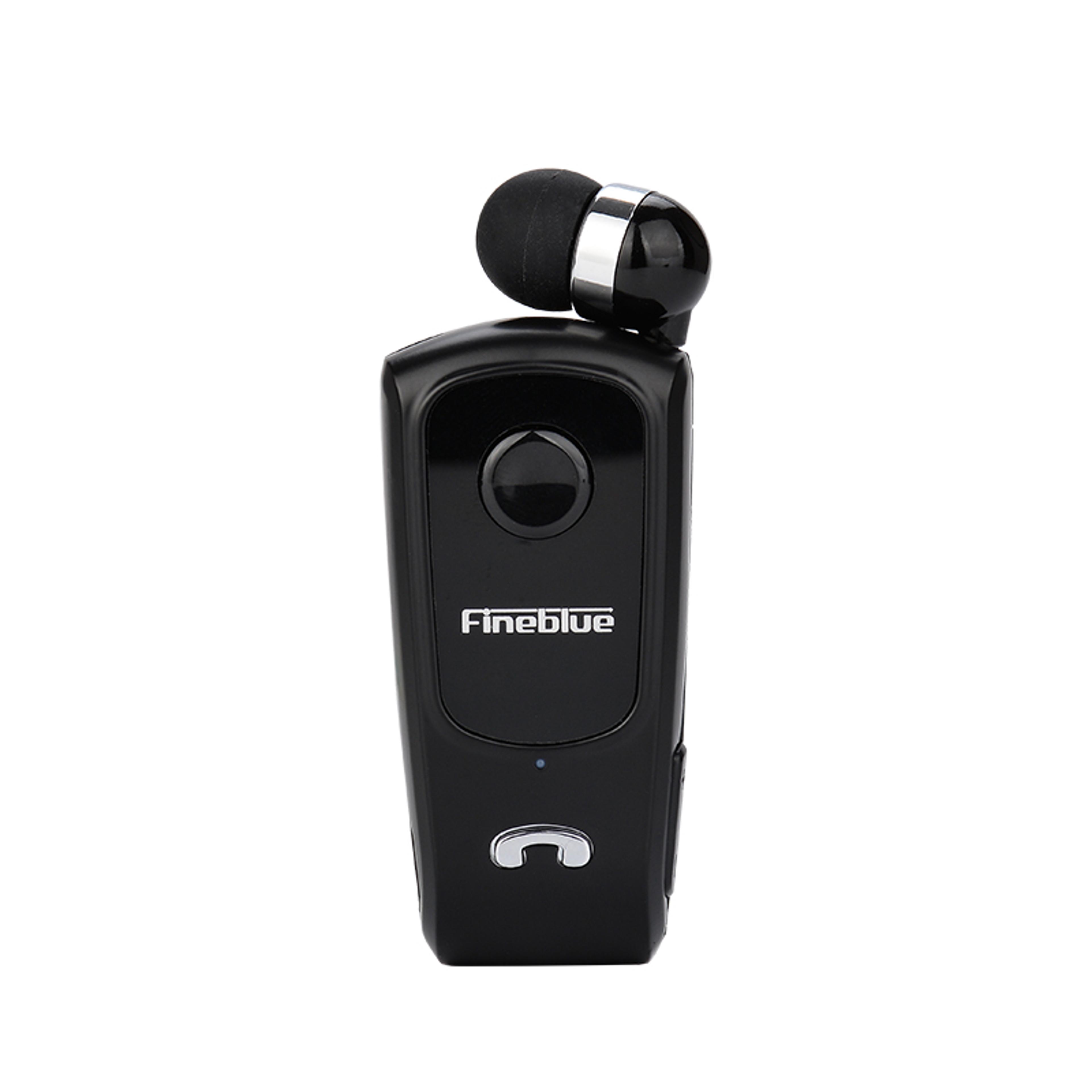 fineblue wireless bluetooth earhook headset retractable handsfree earphones