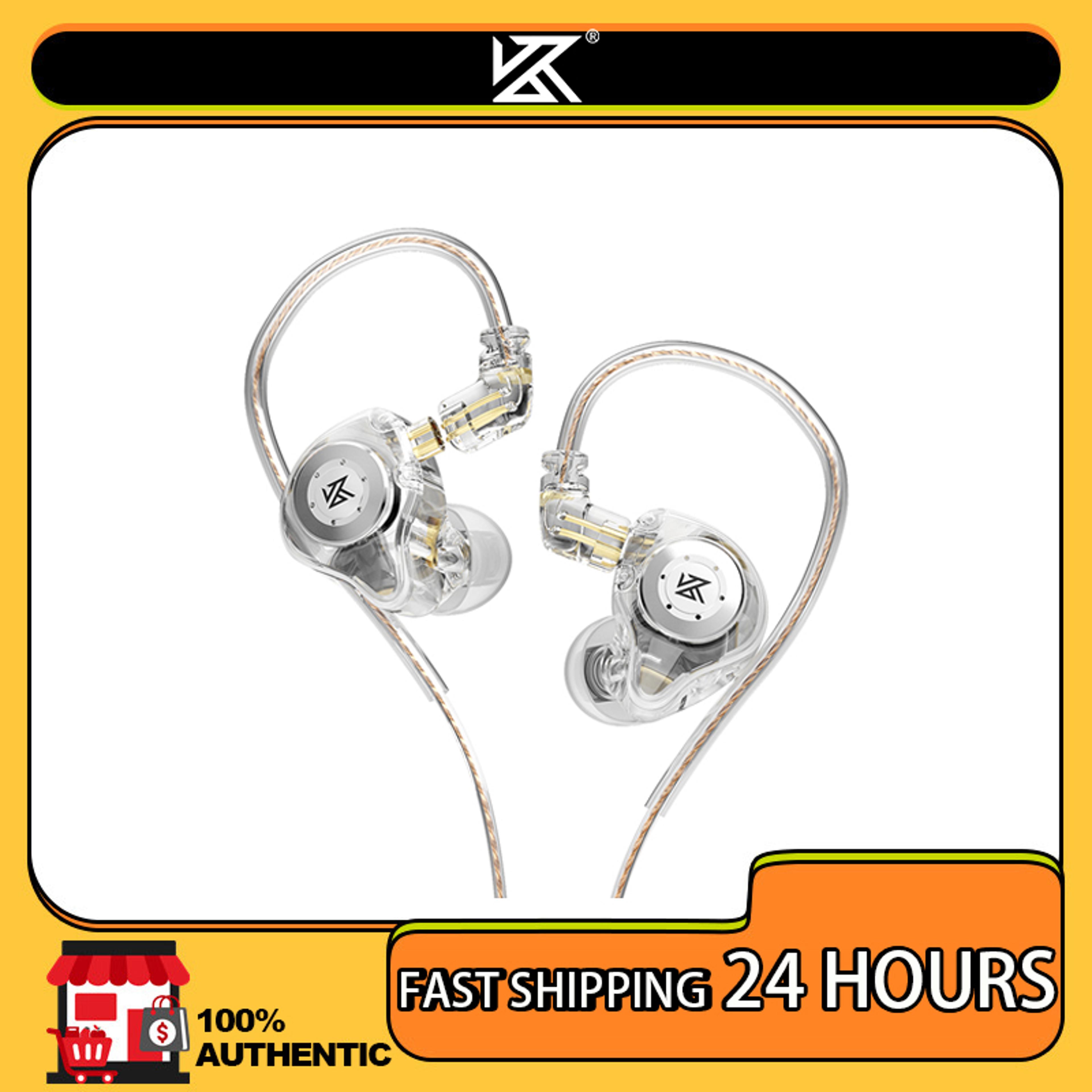 kz edx pro hifi wired in ear monitor earphones with deep bass & noise isolation