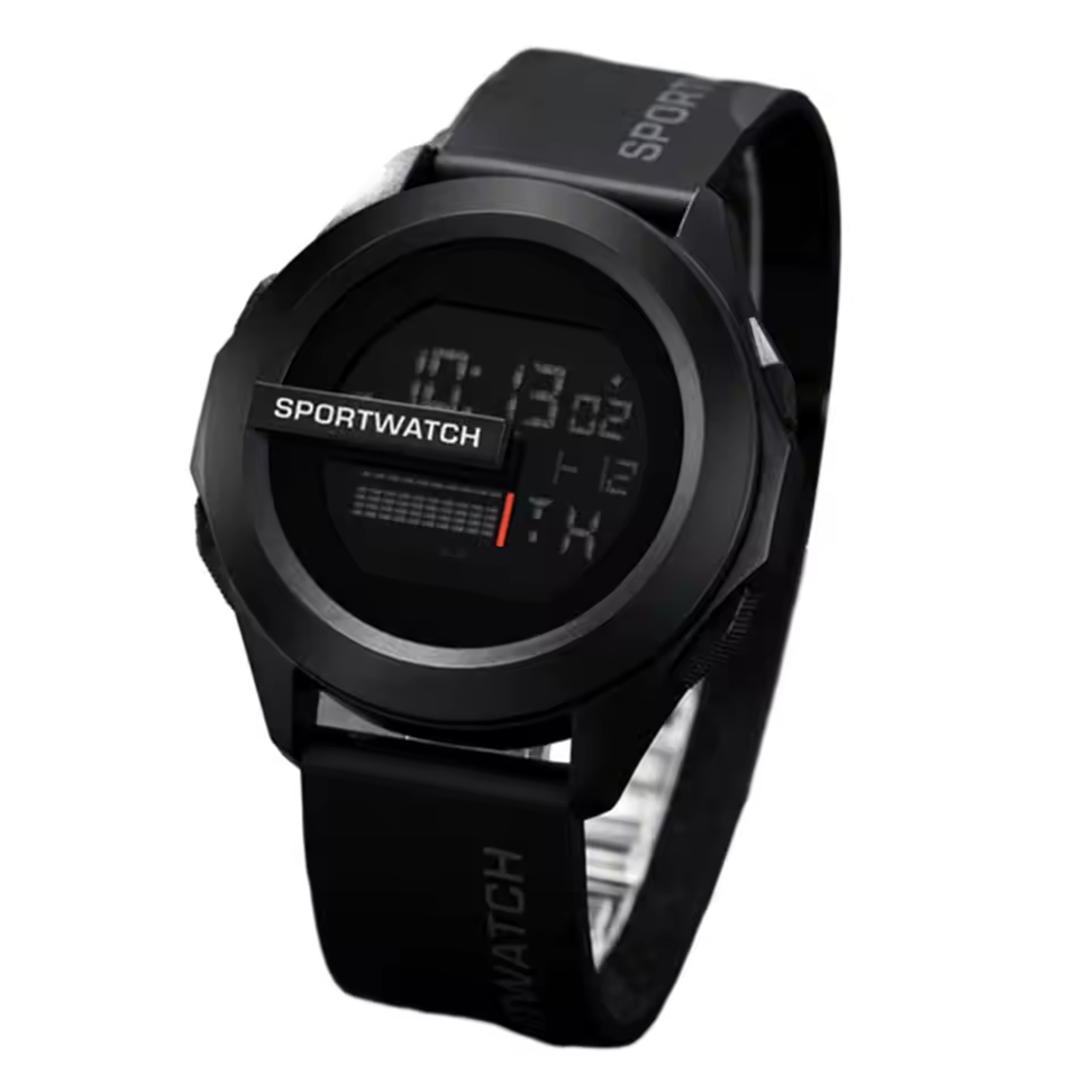 titanpulse led digital sports watch for men waterproof multifunction fitness timepiece