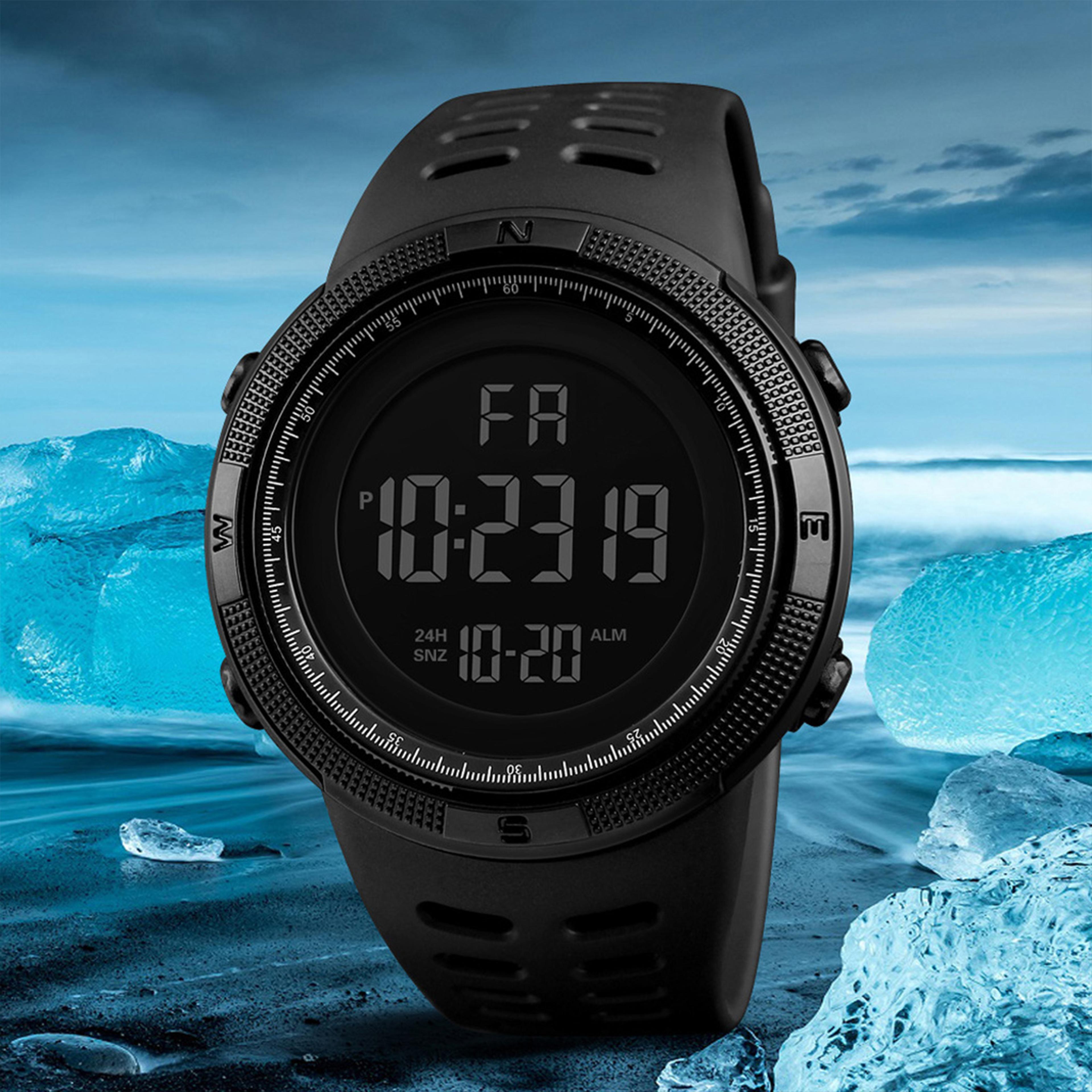 trailforce military digital sports watch waterproof led stopwatch for outdoor adventures