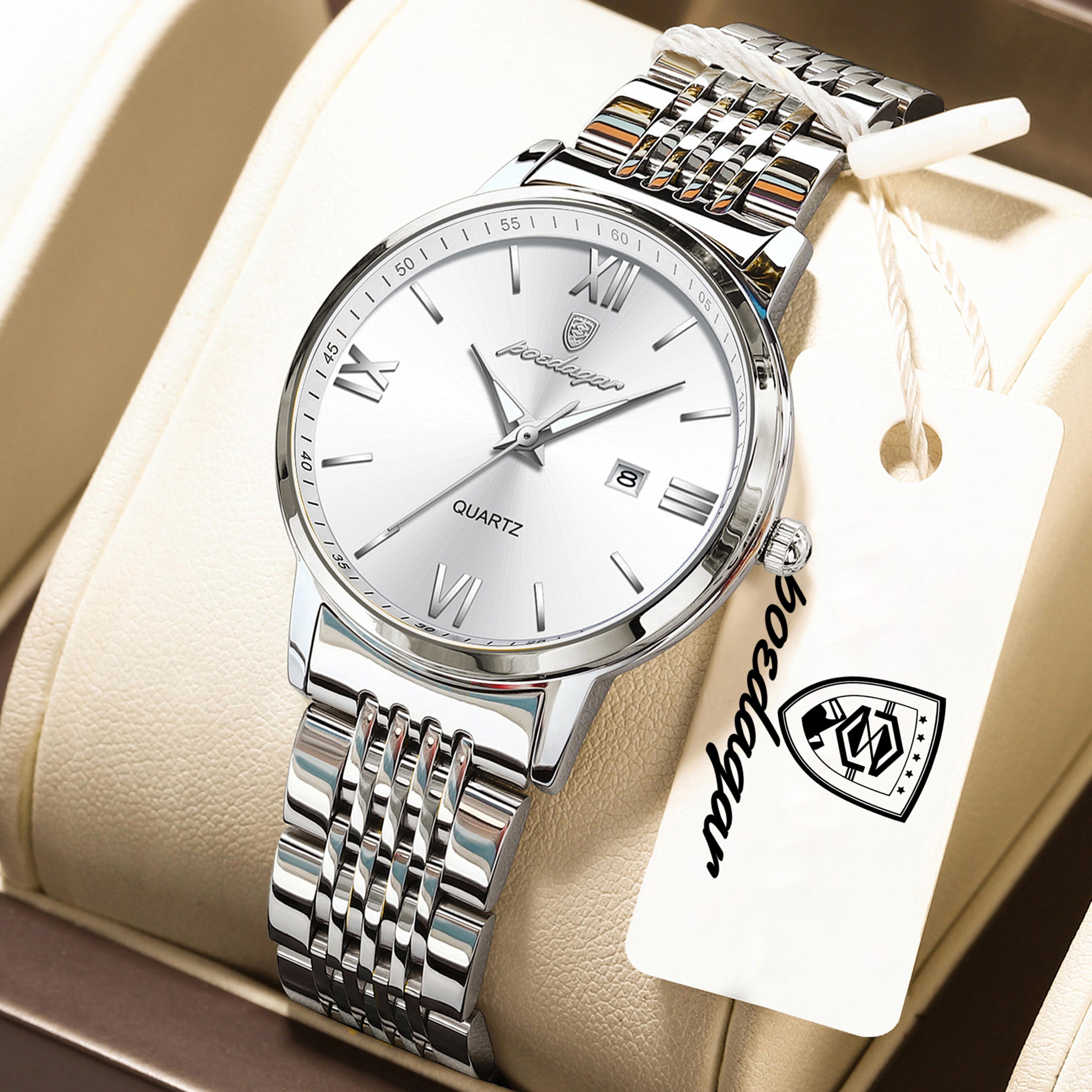 poedagar elegant waterproof women quartz watch with luminous date display