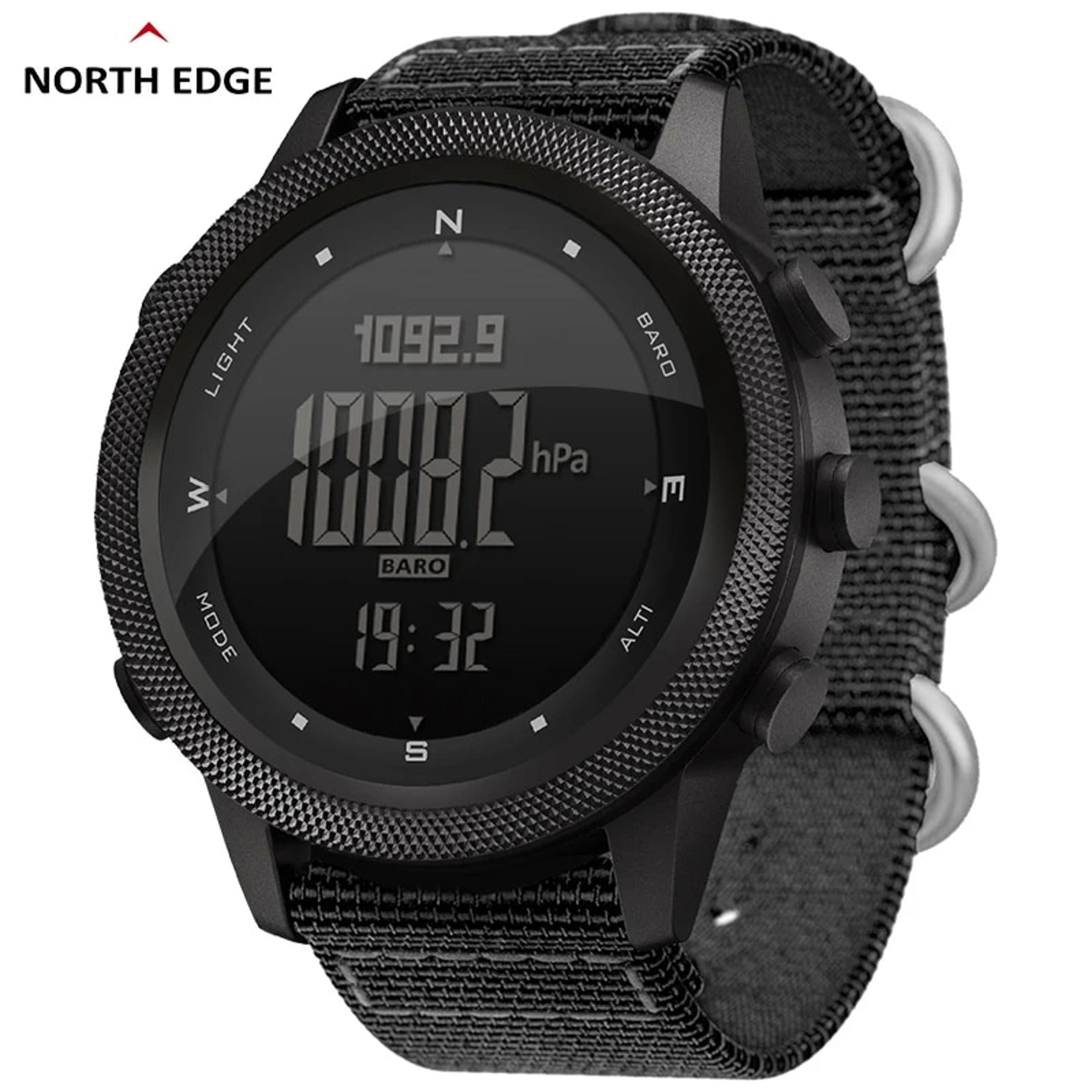 north edge apache outdoor adventure watch with altimeter, barometer & compass