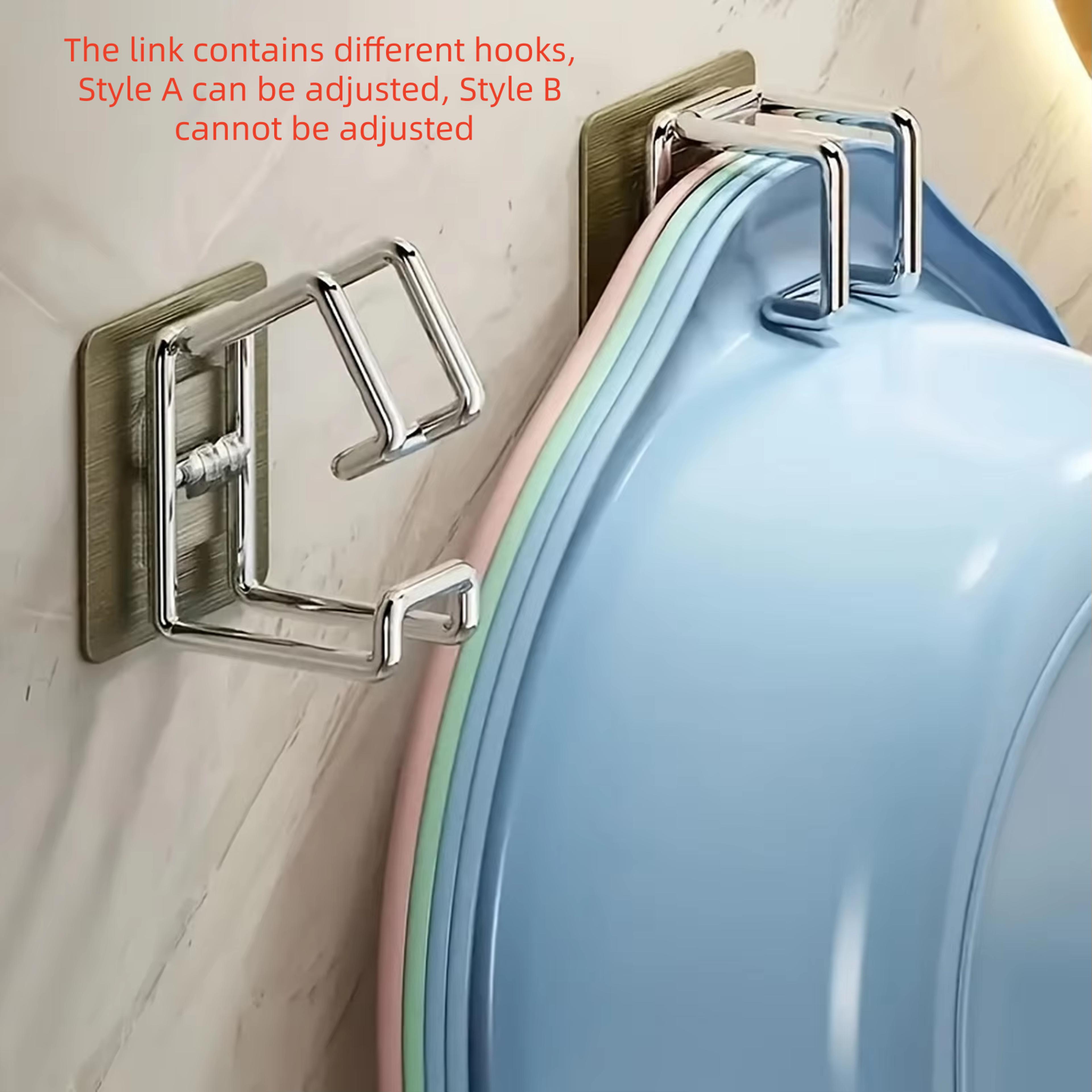 stainless steel sink storage rack no drill bathroom organizer with towel holder