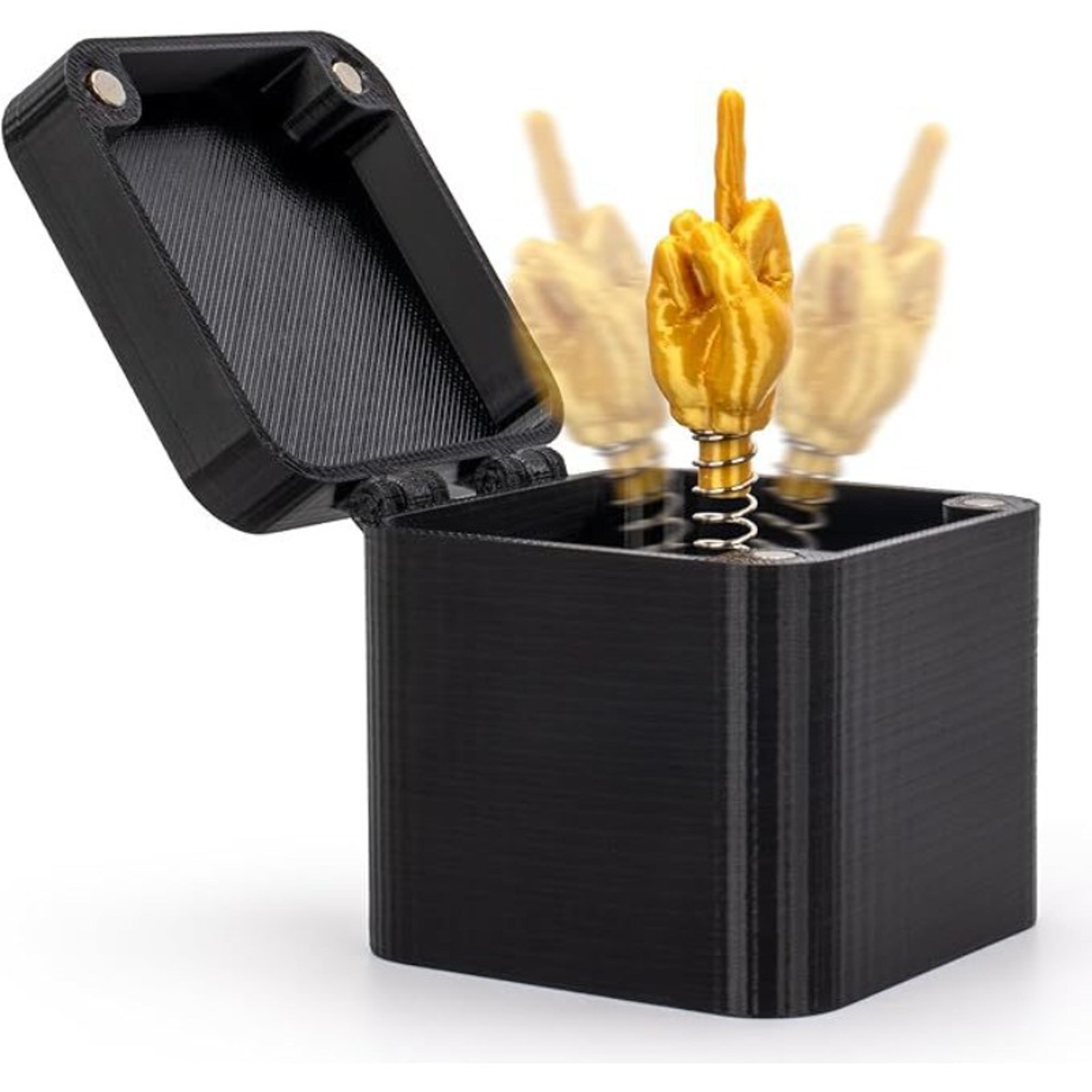 funny middle finger gift box pop up prank box for desk decor and gag gifts