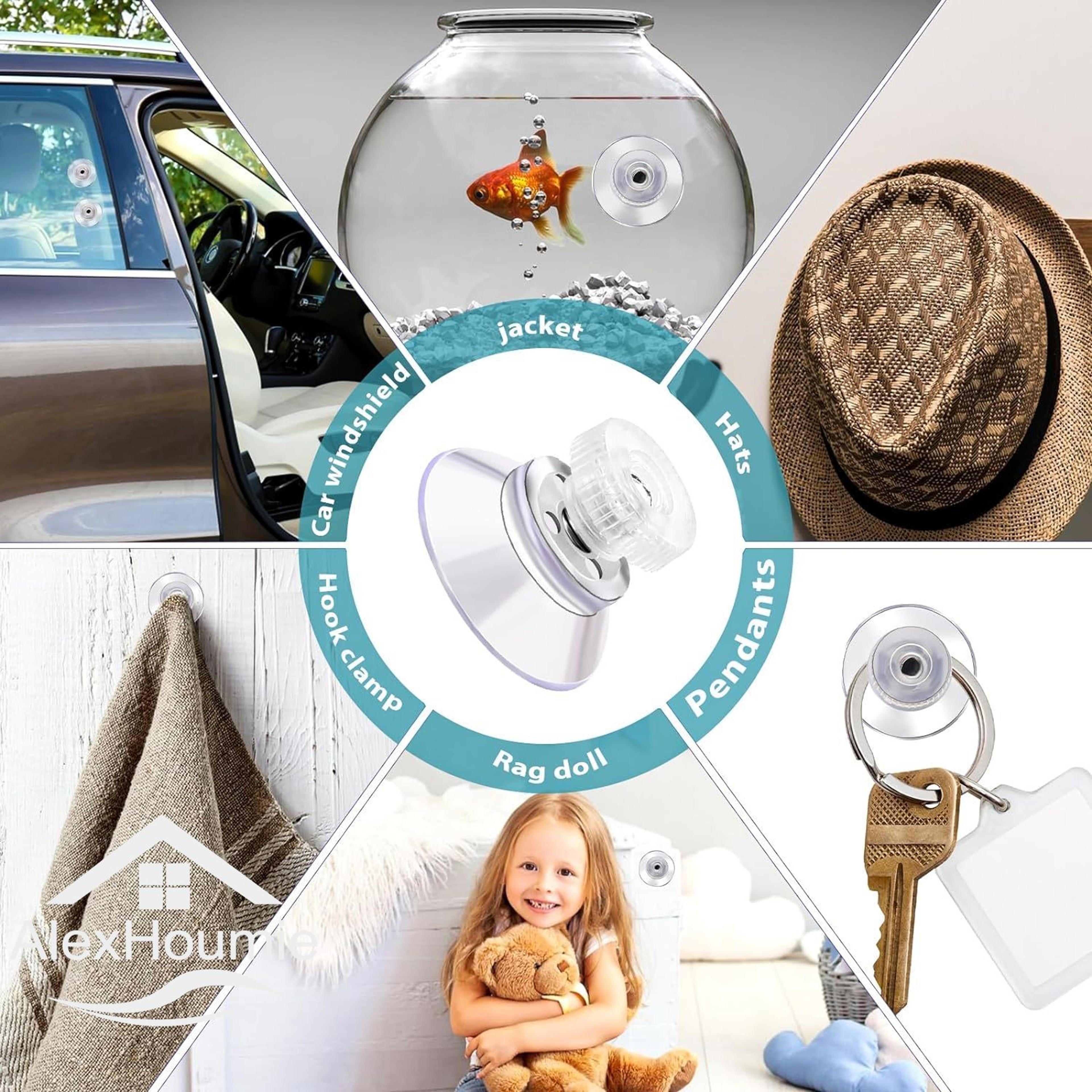 heavy duty suction cups with screw set for bathroom window & car shade mounting