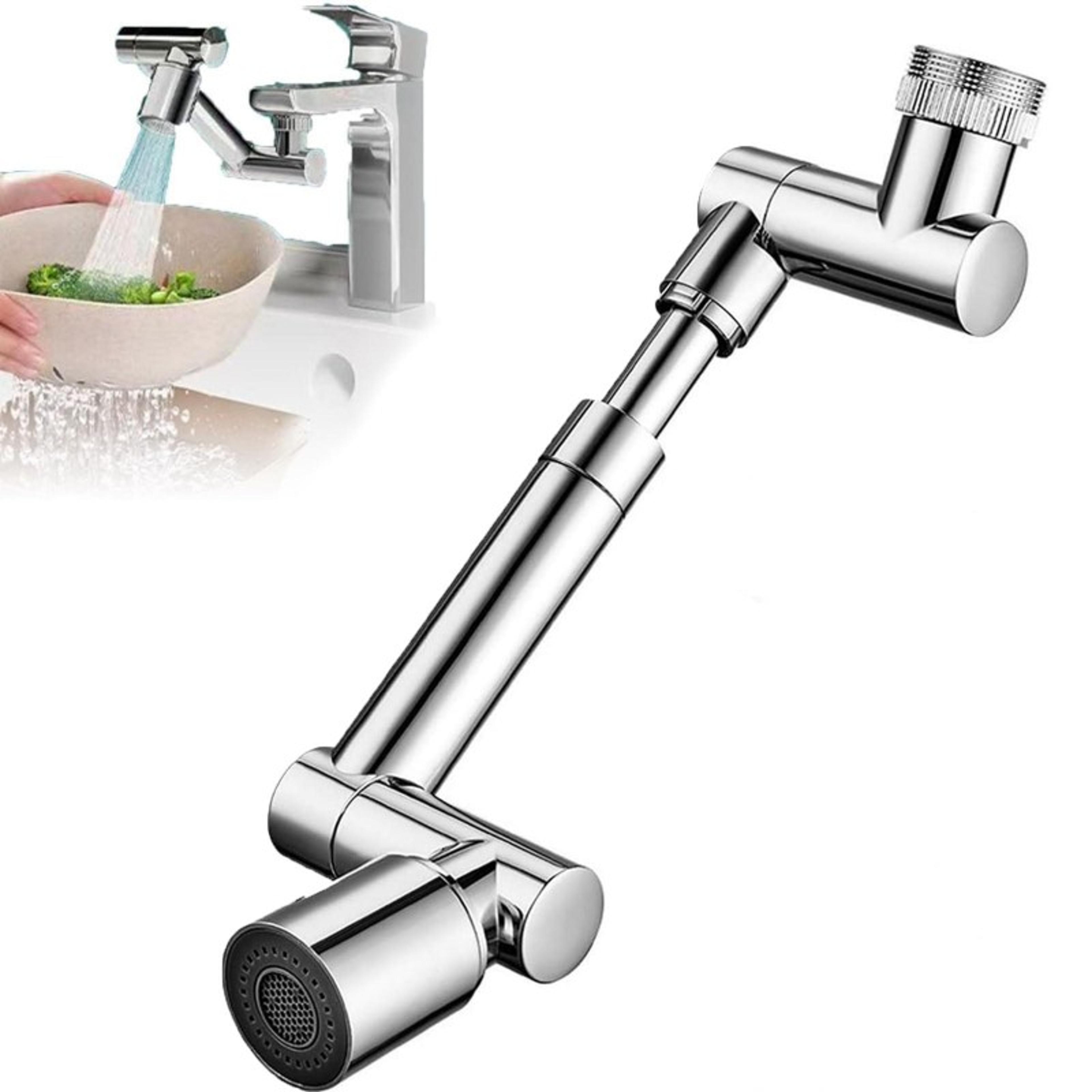 rotating faucet extender with dual spray mode universal sink aerator