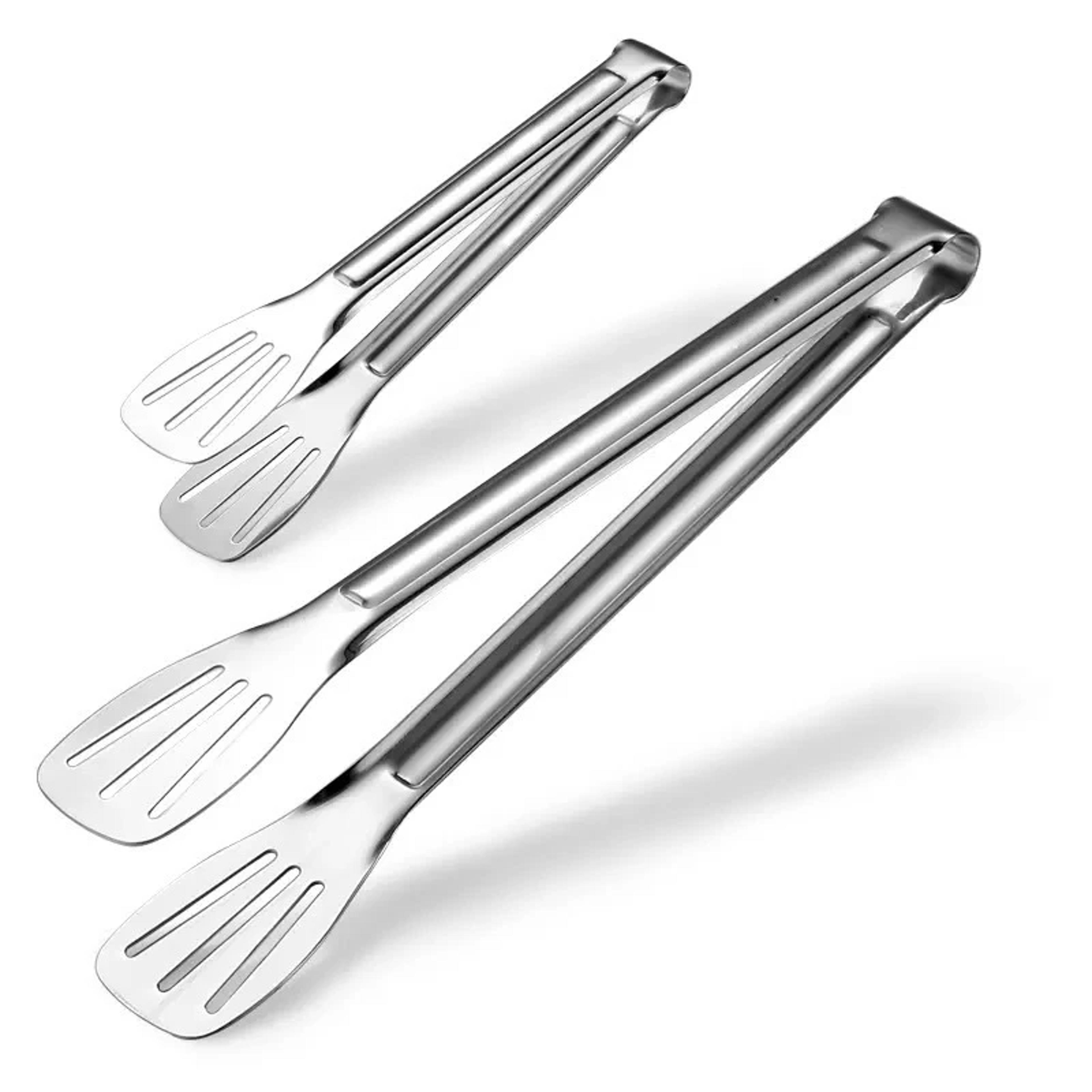 stainless steel kitchen tongs for cooking bbq bread & salad serving