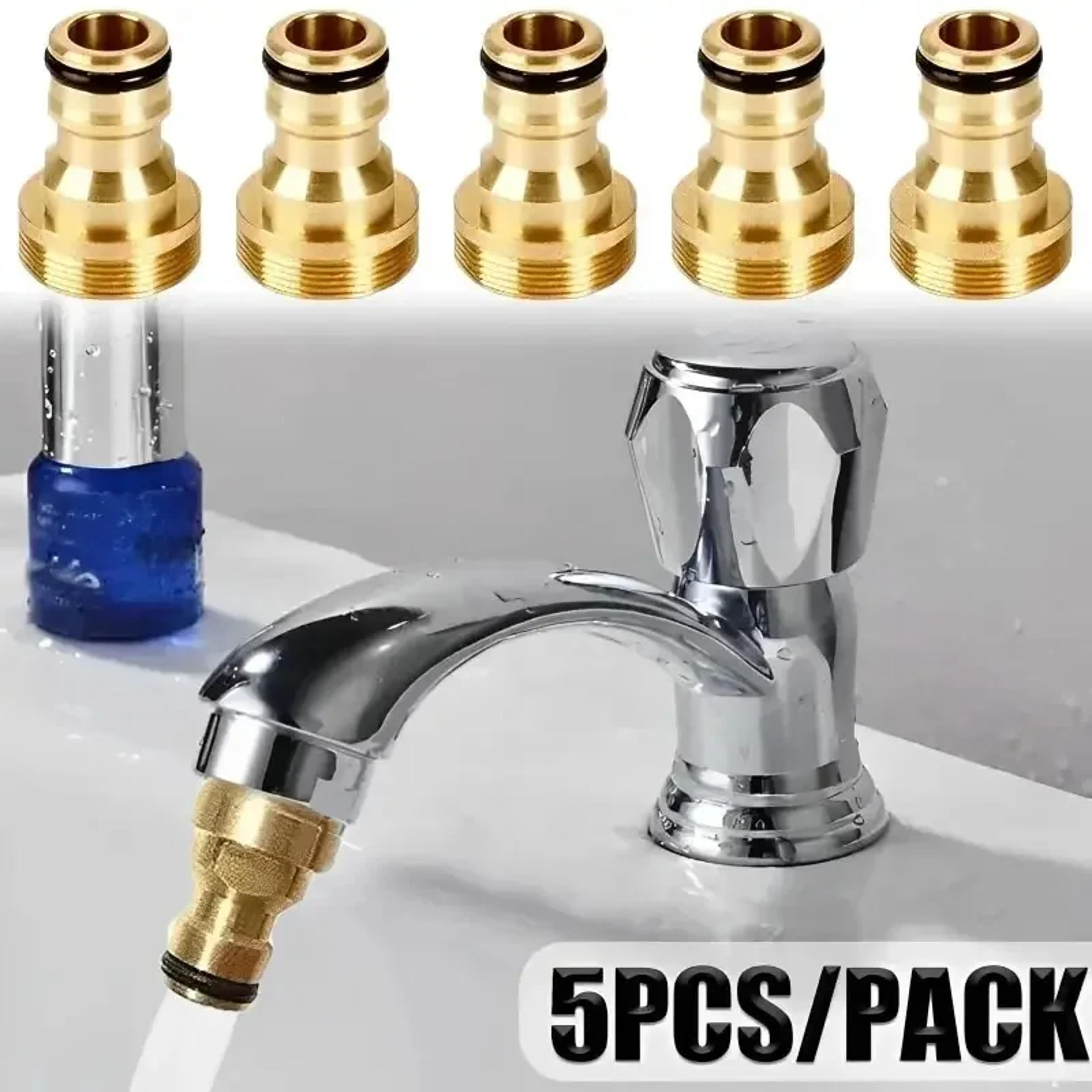 universal brass faucet adapter for kitchen sink & garden hose connector