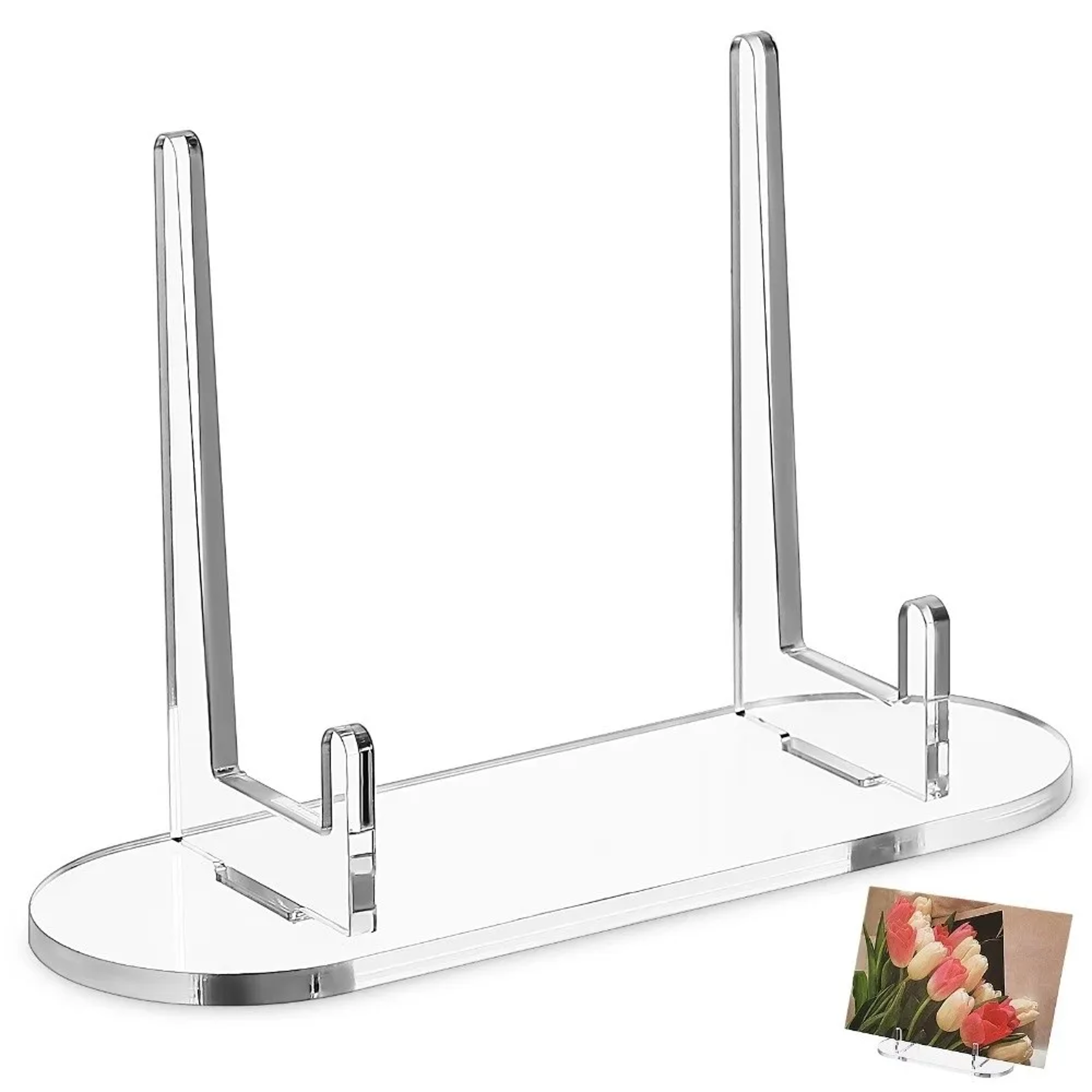 clear acrylic display stand multi purpose clear acrylic easel for plates cards & photos