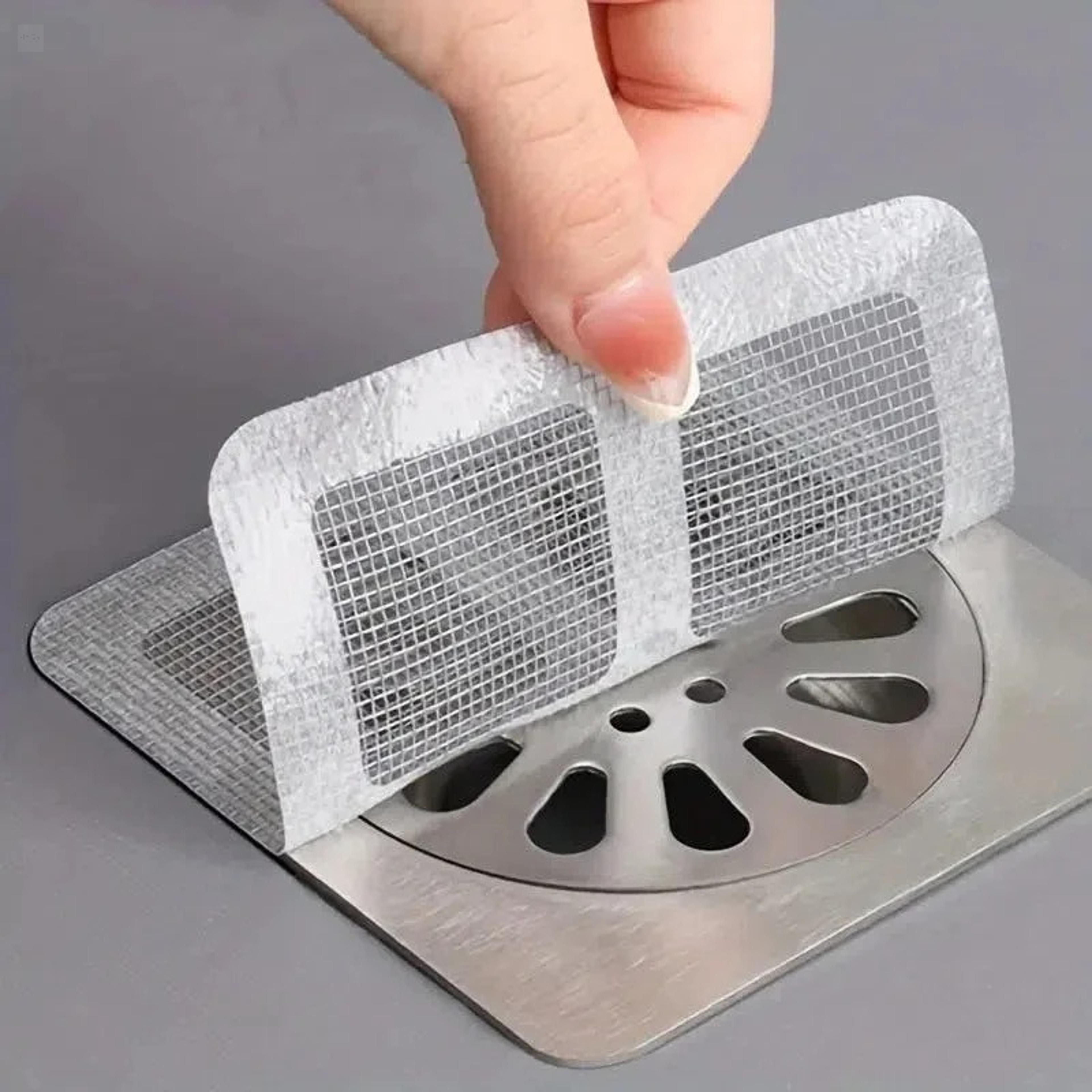 disposable floor drain sticker hair catcher mesh filter for kitchen & bathroom drains