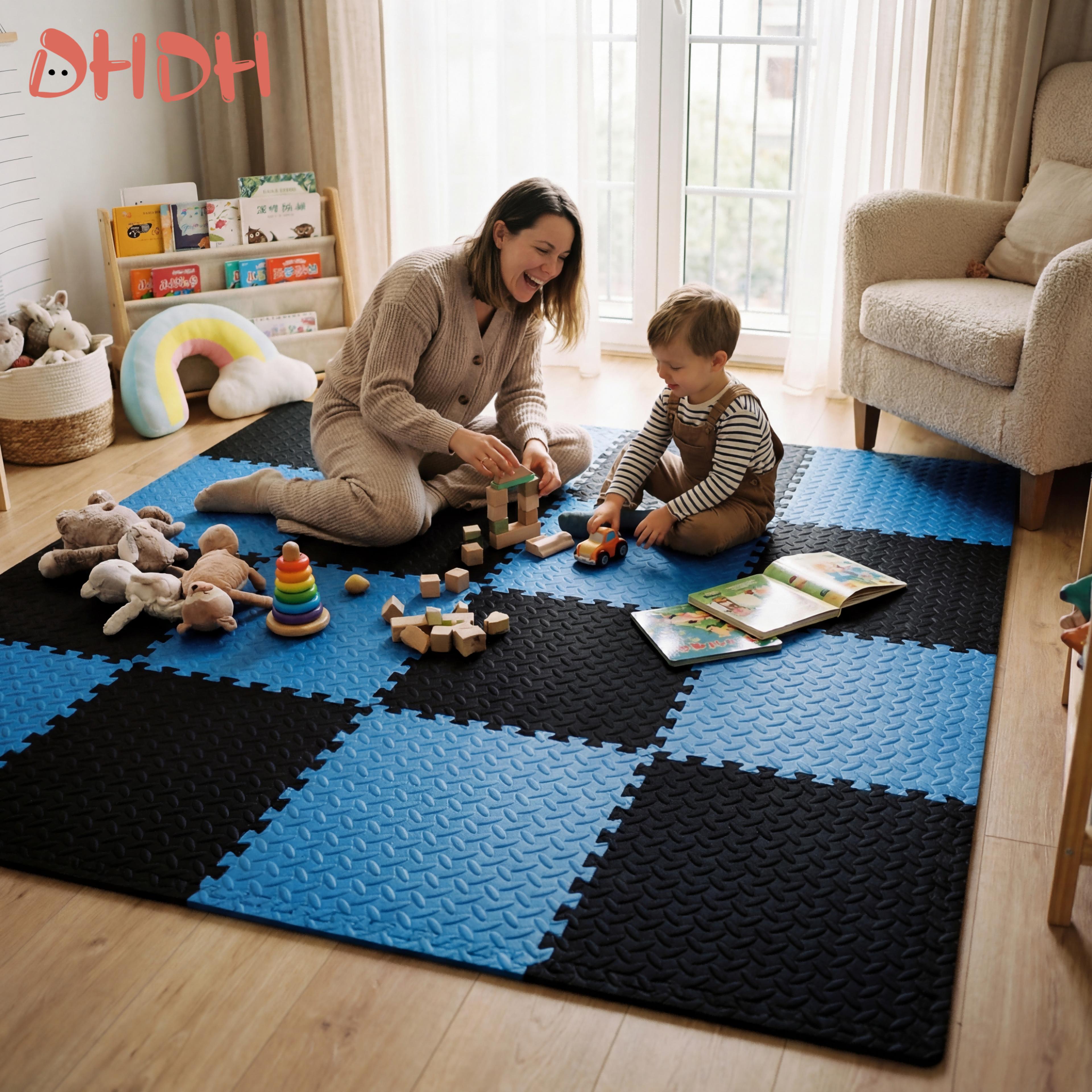 baby play mat eva foam puzzle tiles non slip waterproof crawling floor mat