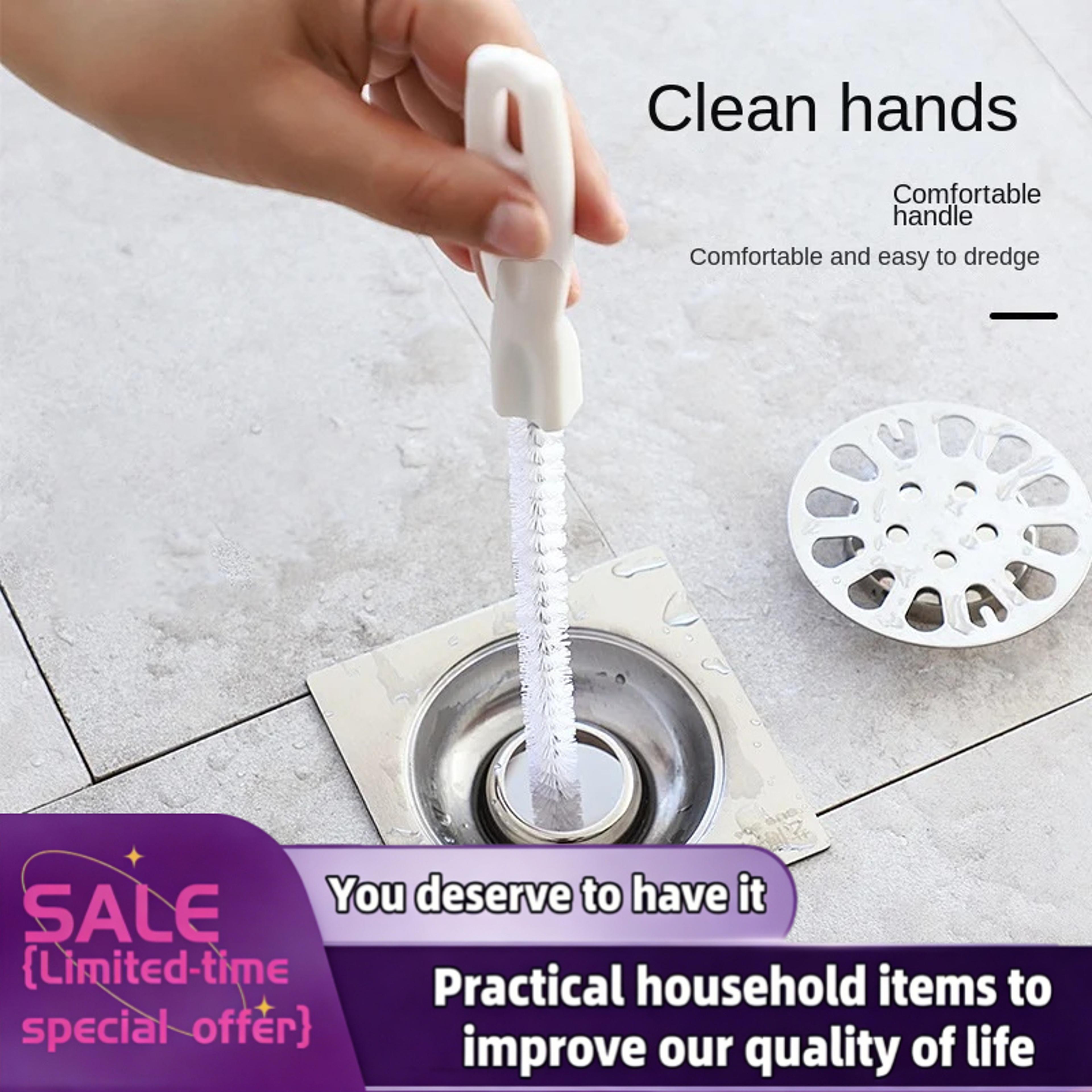 flexible drain cleaning brush pipe & sink hair clog remover for bathroom and kitchen drains