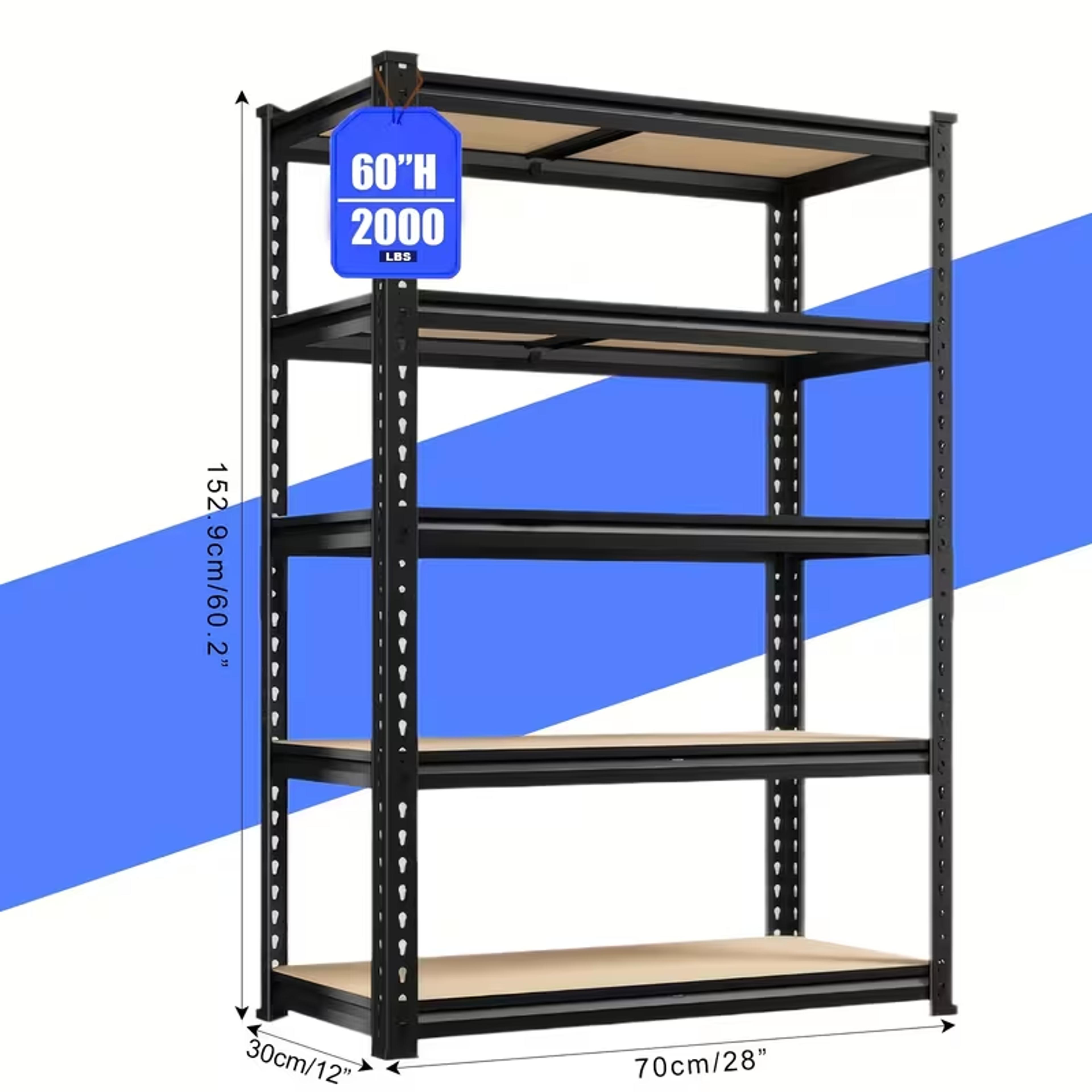 heavy duty garage shelving lbs adjustable metal storage rack for garage basement & closet