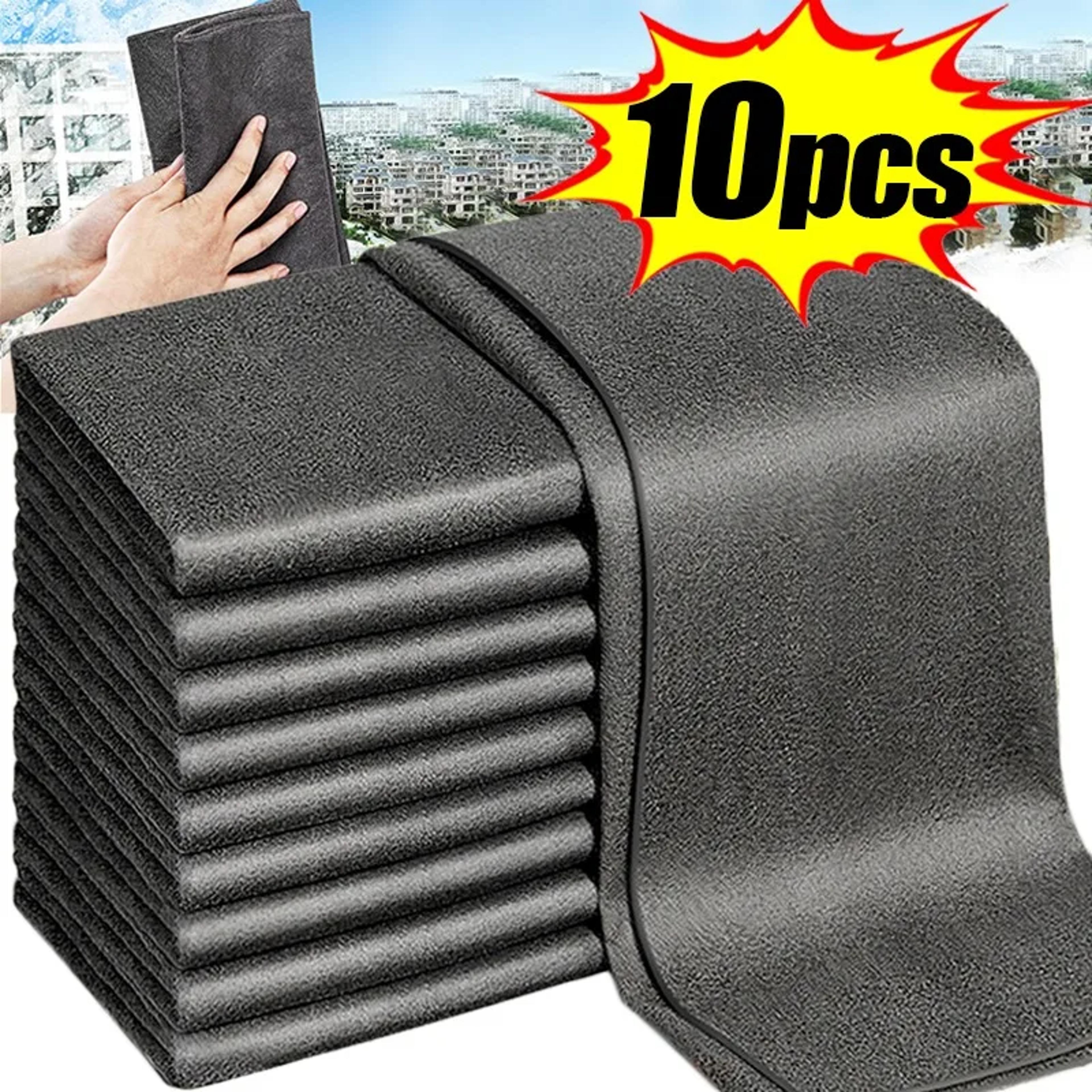 magic microfiber cleaning cloth for streak free glass kitchen & car cleaning
