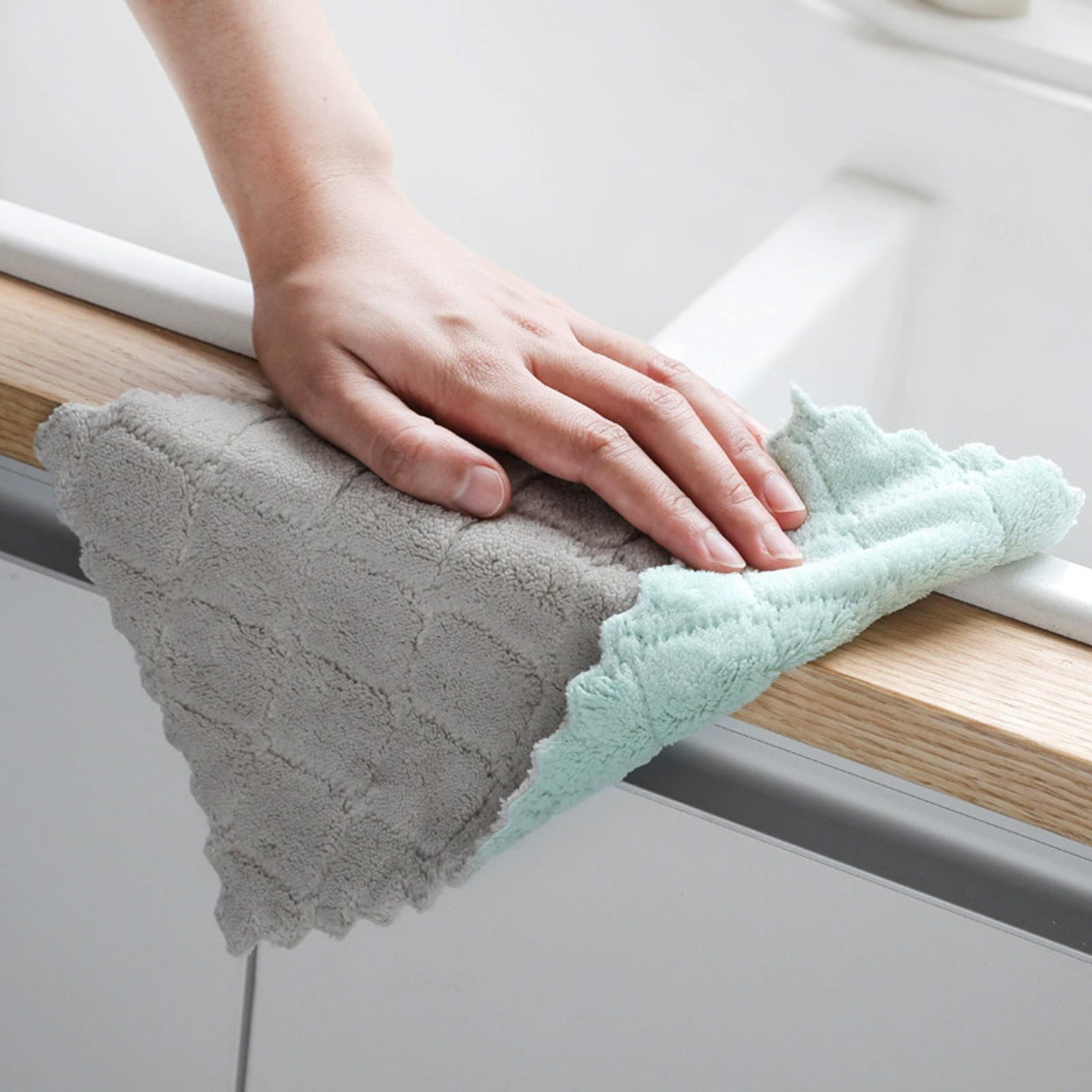 microfiber cleaning cloth pack streak free kitchen cleaning cloths for grease & home cleaning