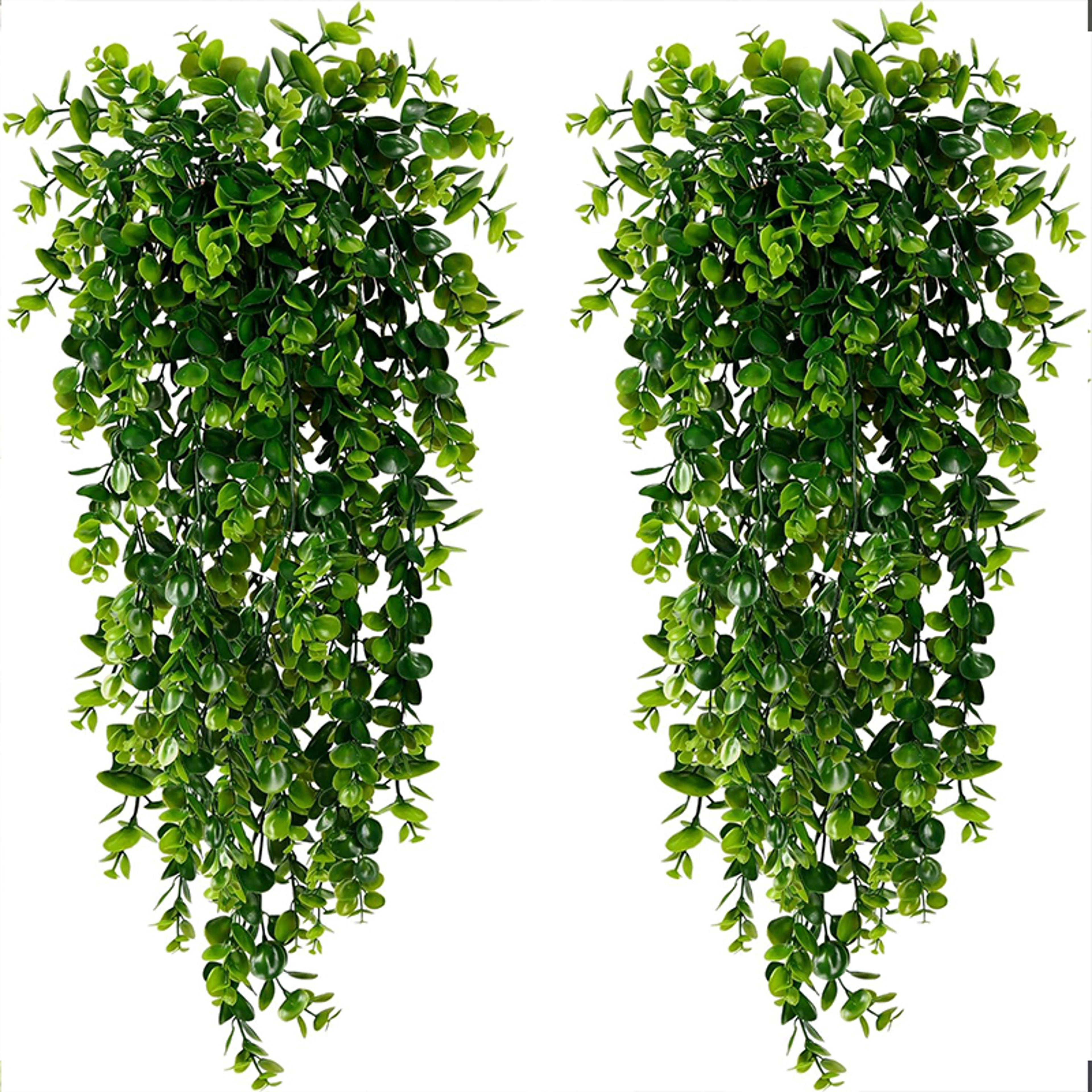 lush artificial hanging plants faux eucalyptus vine for indoor & outdoor decor