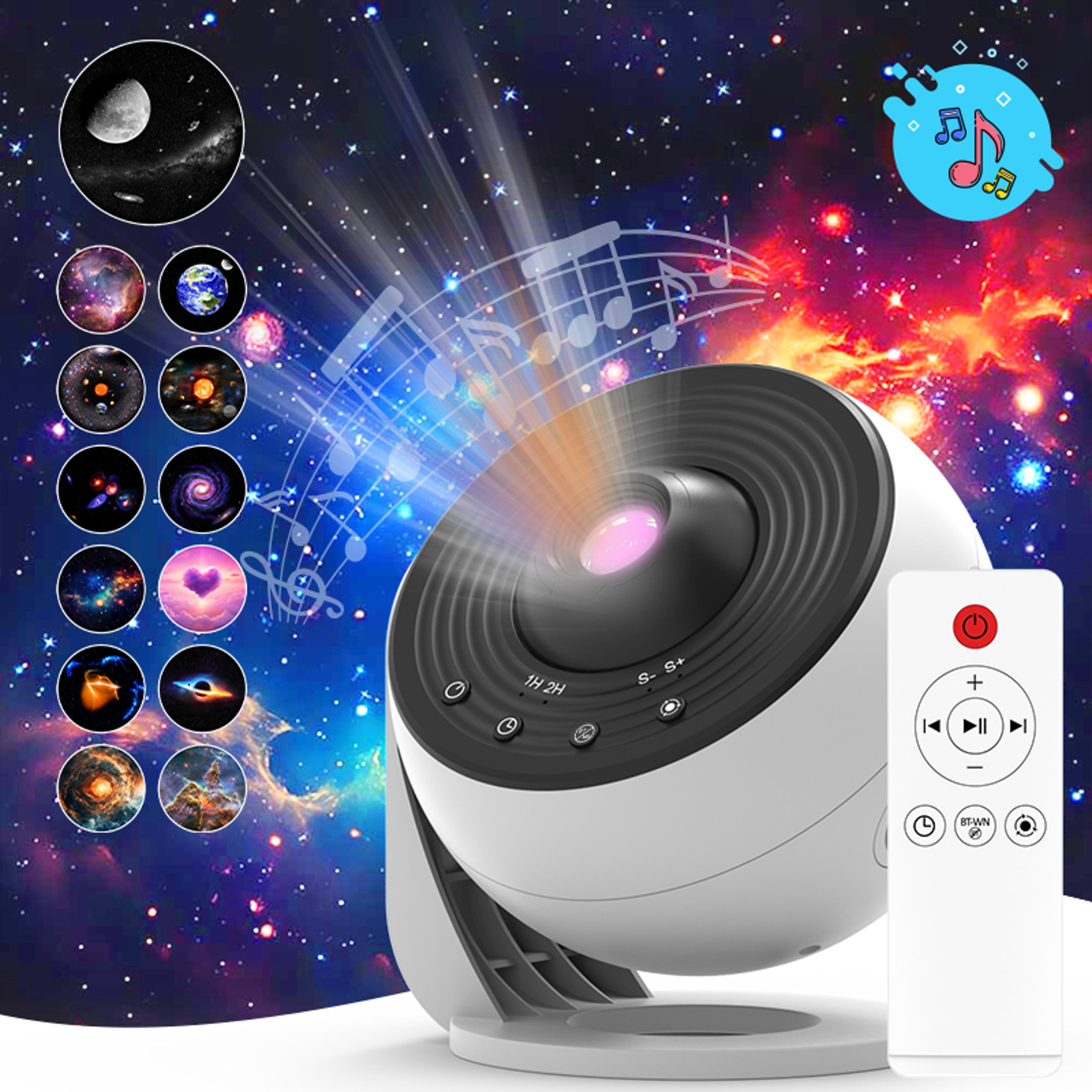hd galaxy projector bluetooth planetarium projector with remote & star night light
