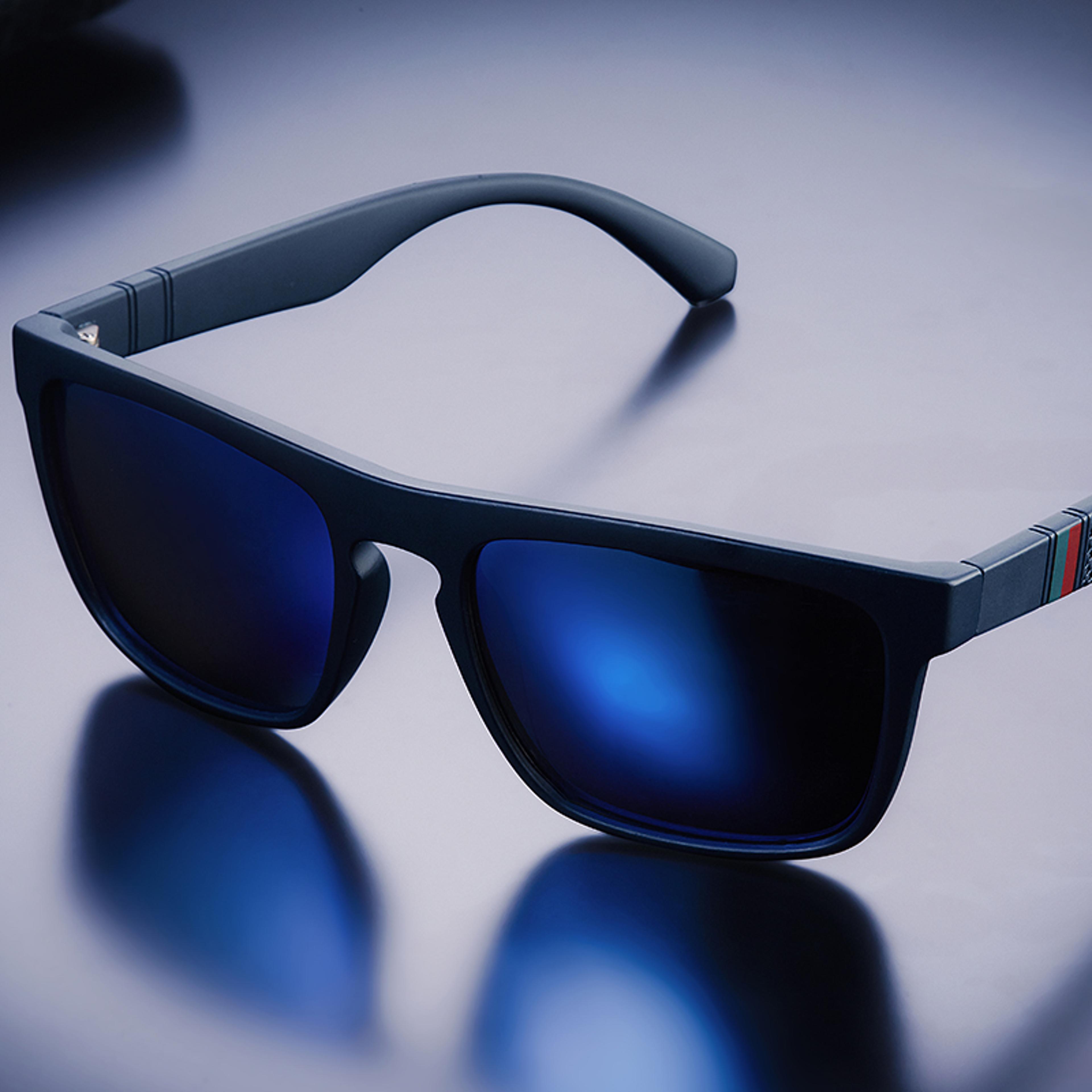 vintage square polarized sunglasses retro driving eyewear for men & women