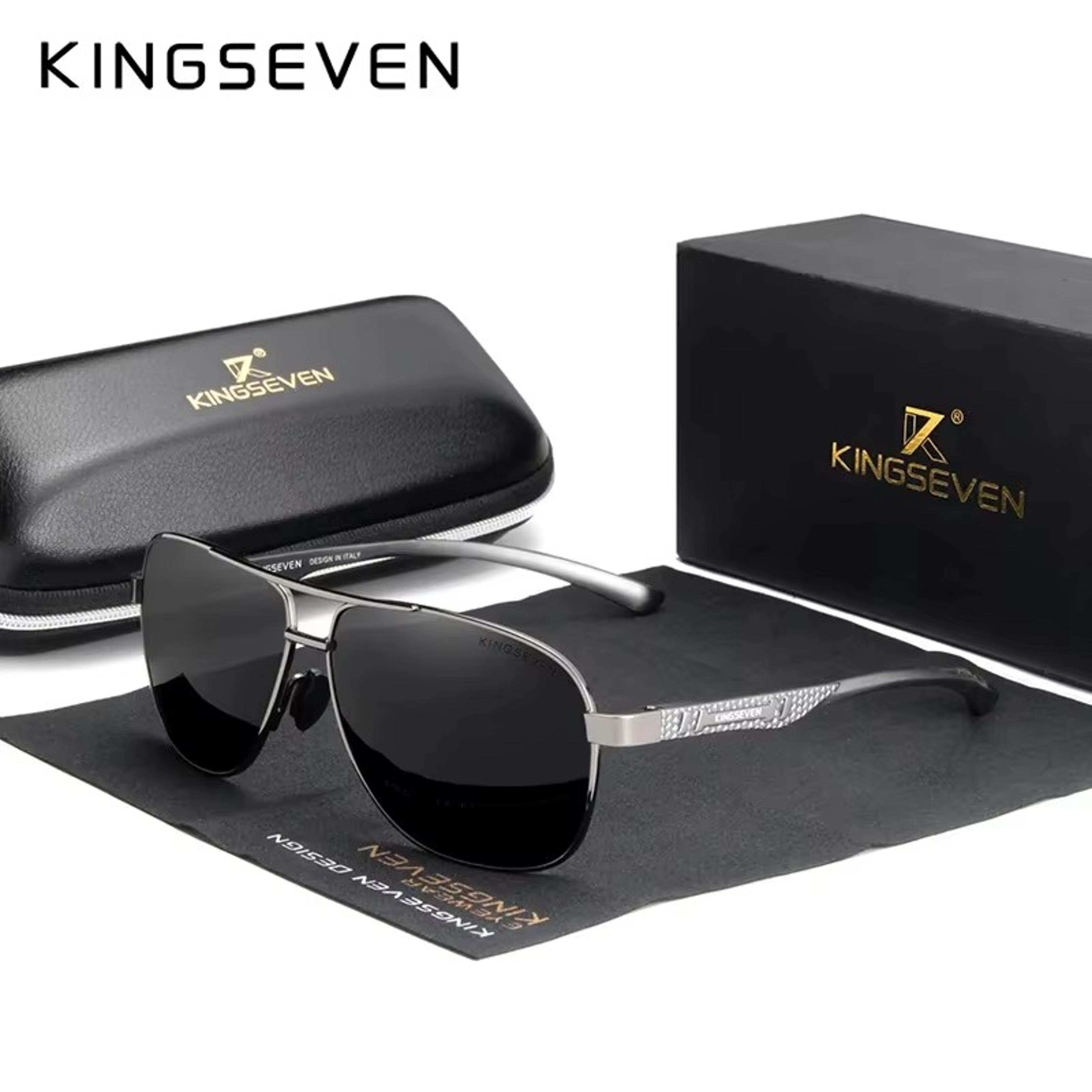 kingseven polarized sunglasses photochromic pilot aluminum frame eyewear
