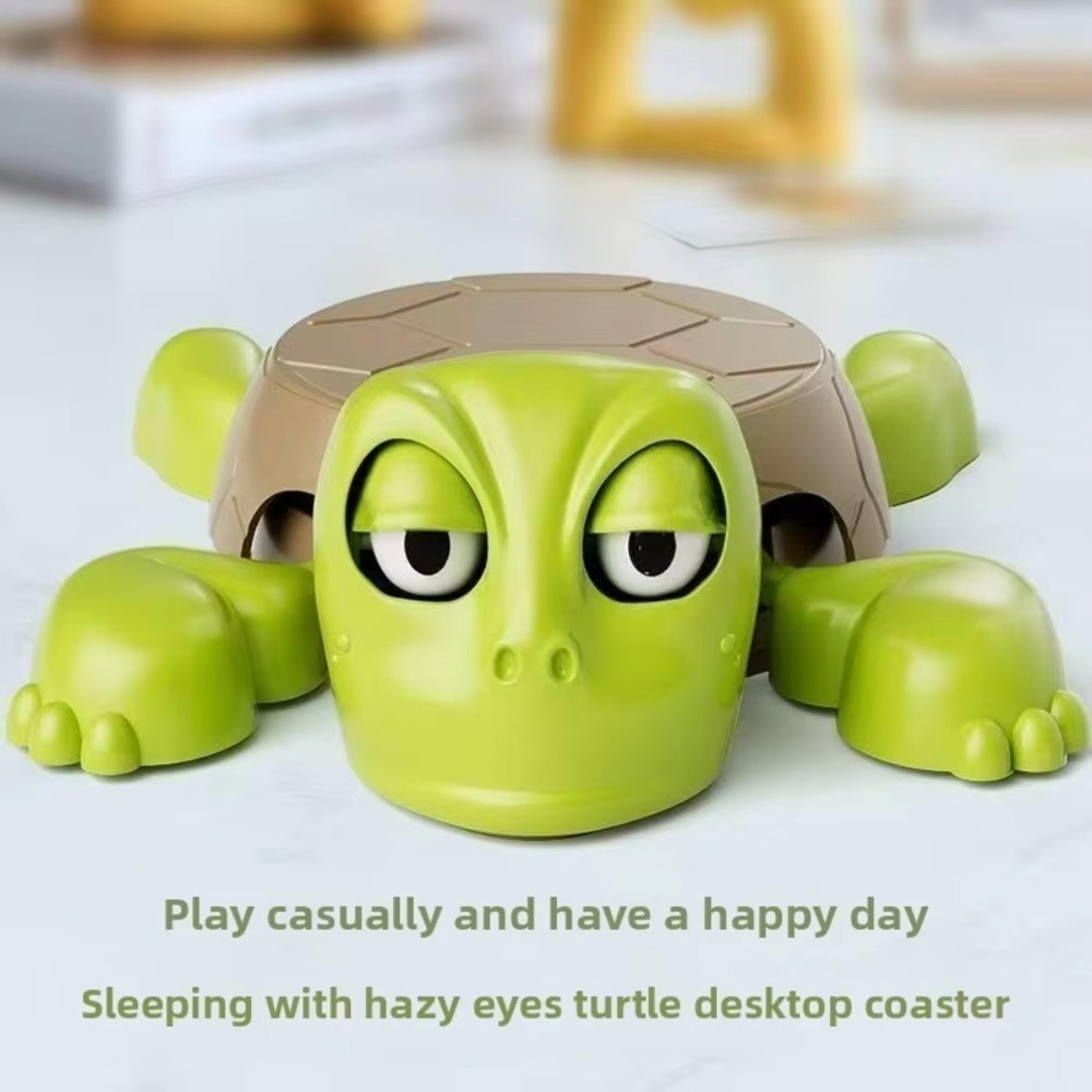 funny turtle coaster heat resistant cup mat cute desk decor gift