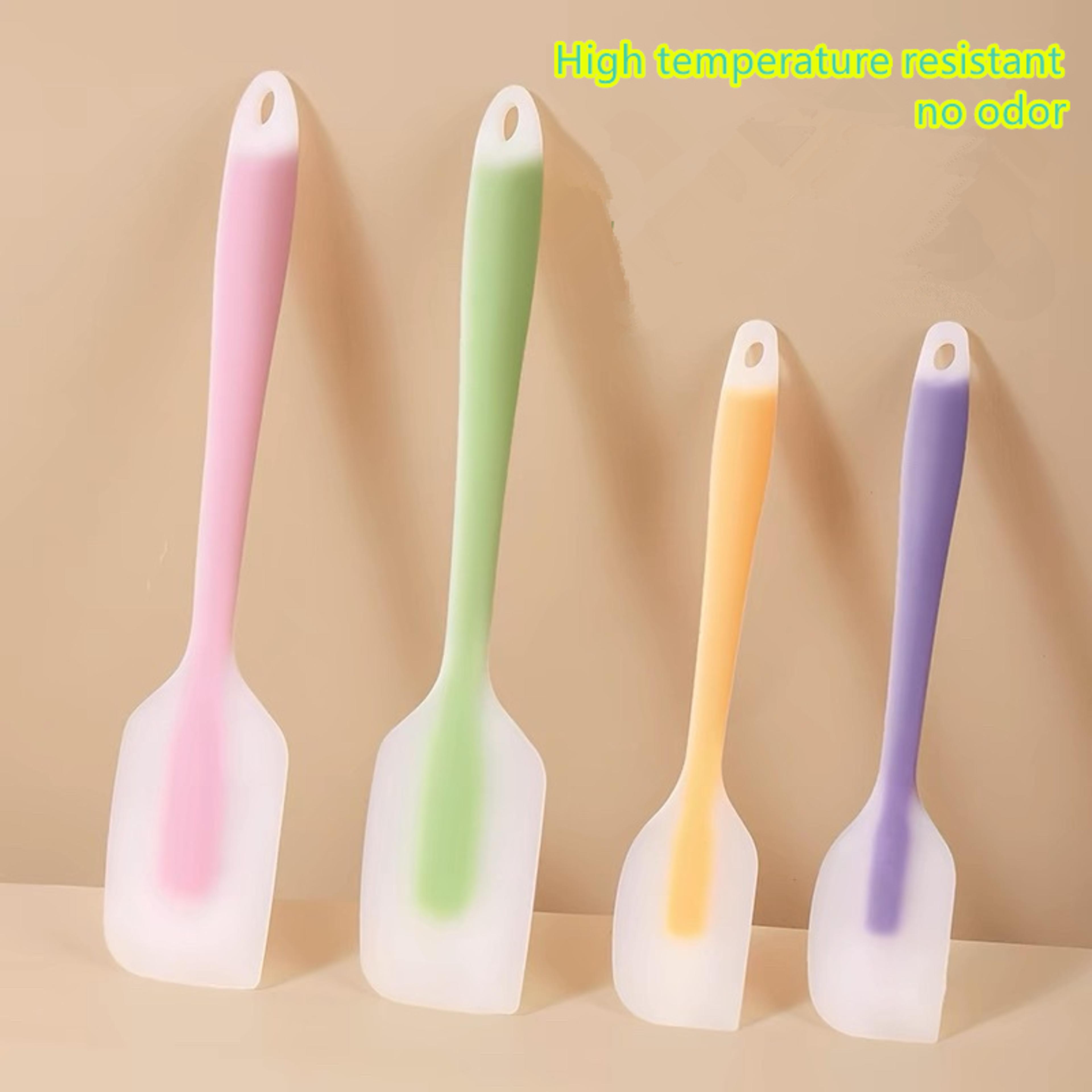 heat resistant silicone spatula for baking cooking & mixing non stick rubber scraper