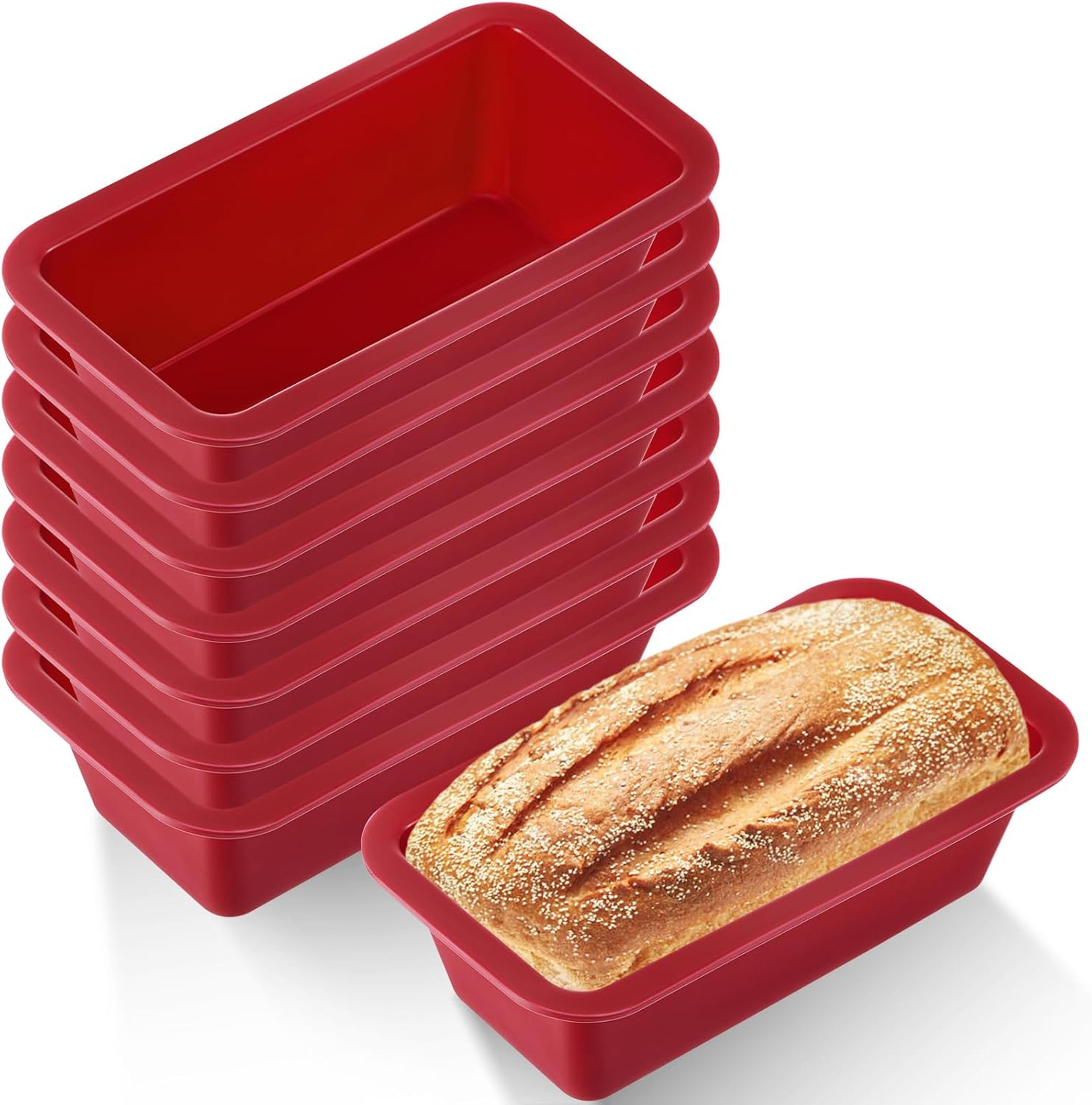 premium silicone loaf pan nonstick bread baking pan for cakes toast & mini loaves