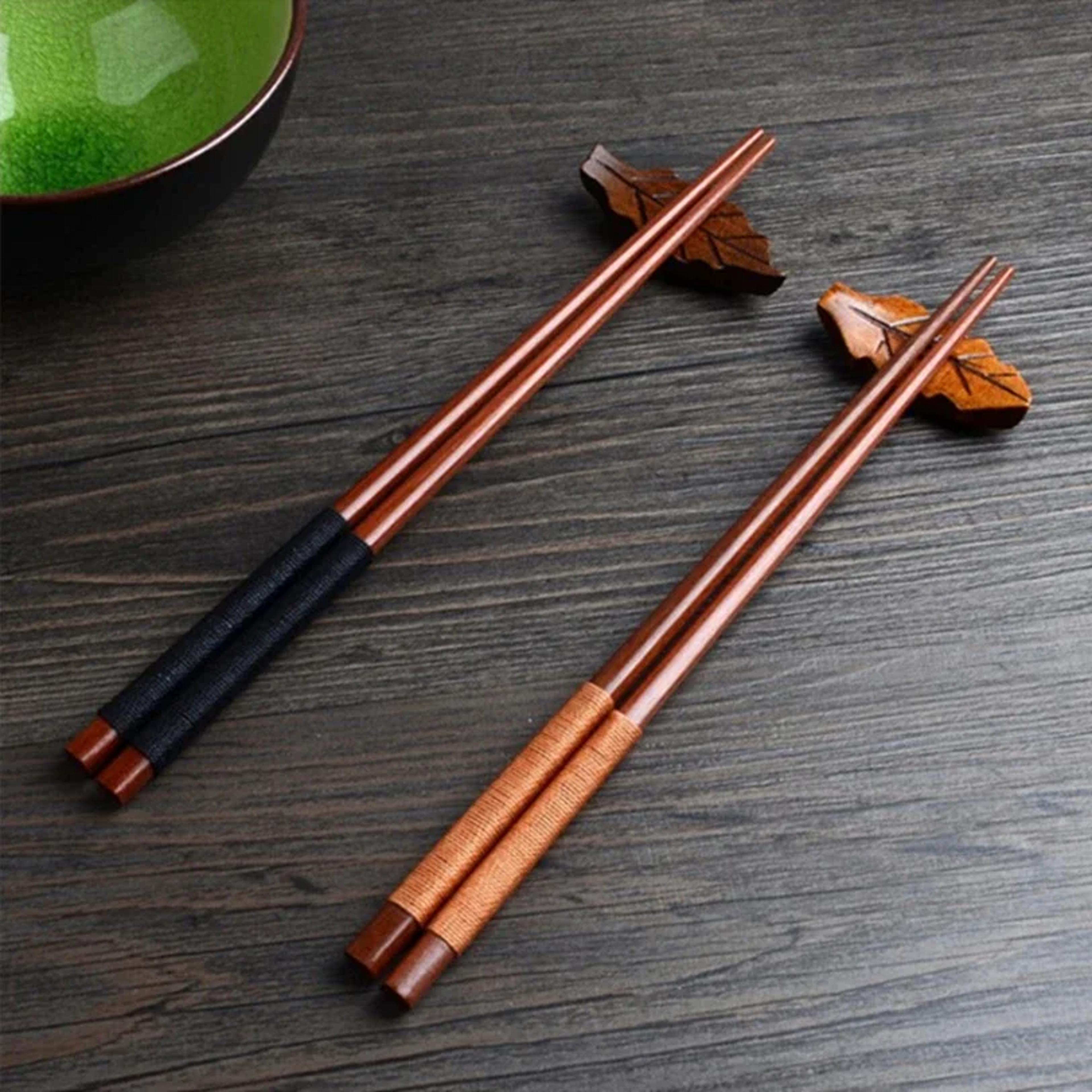 handmade japanese chopsticks natural chestnut wooden chopsticks gift set for sushi & asian dining