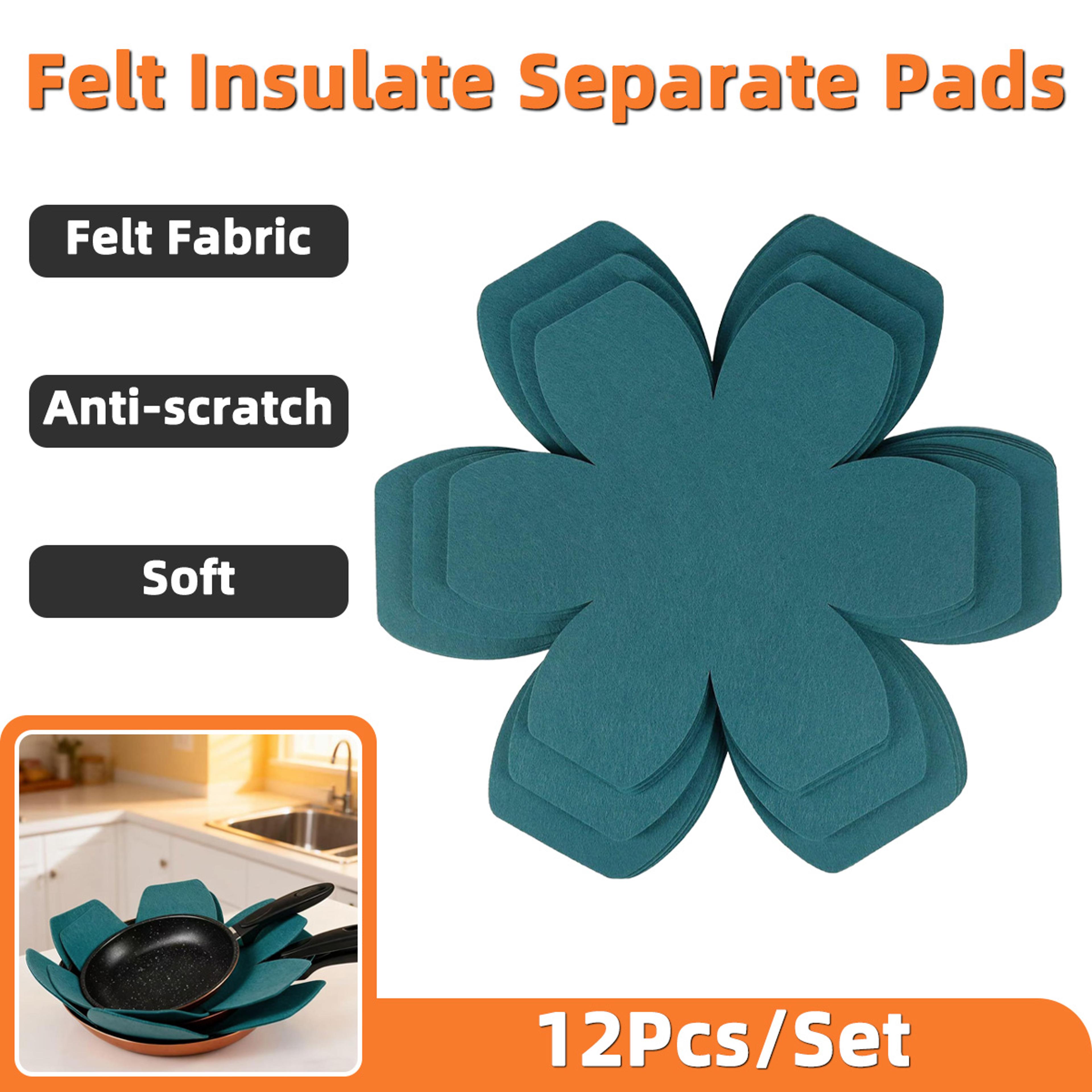 felt pot protectors heat resistant pad set for pots pans & countertops