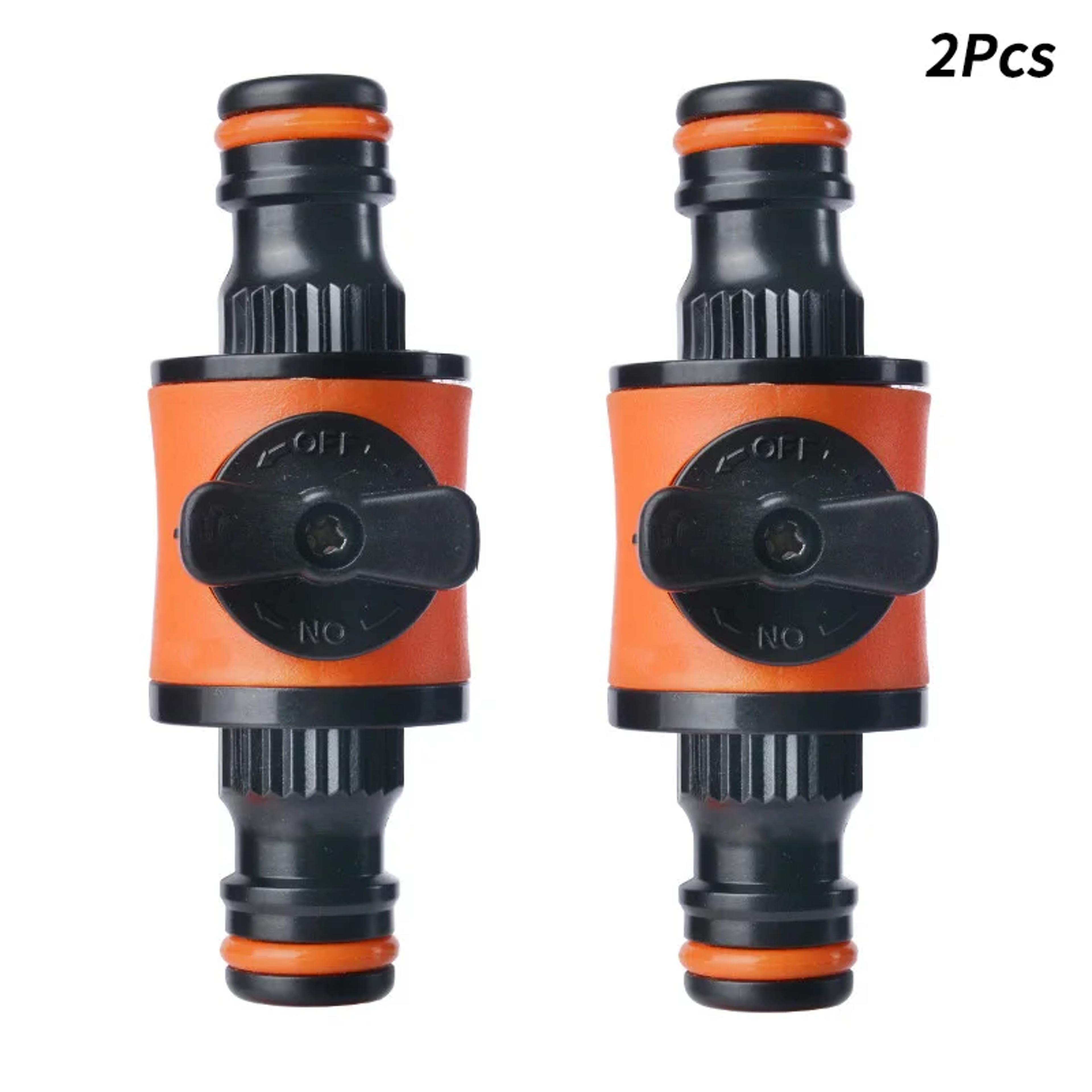 garden hose shut off valve with hose connector for leak resistant irrigation control