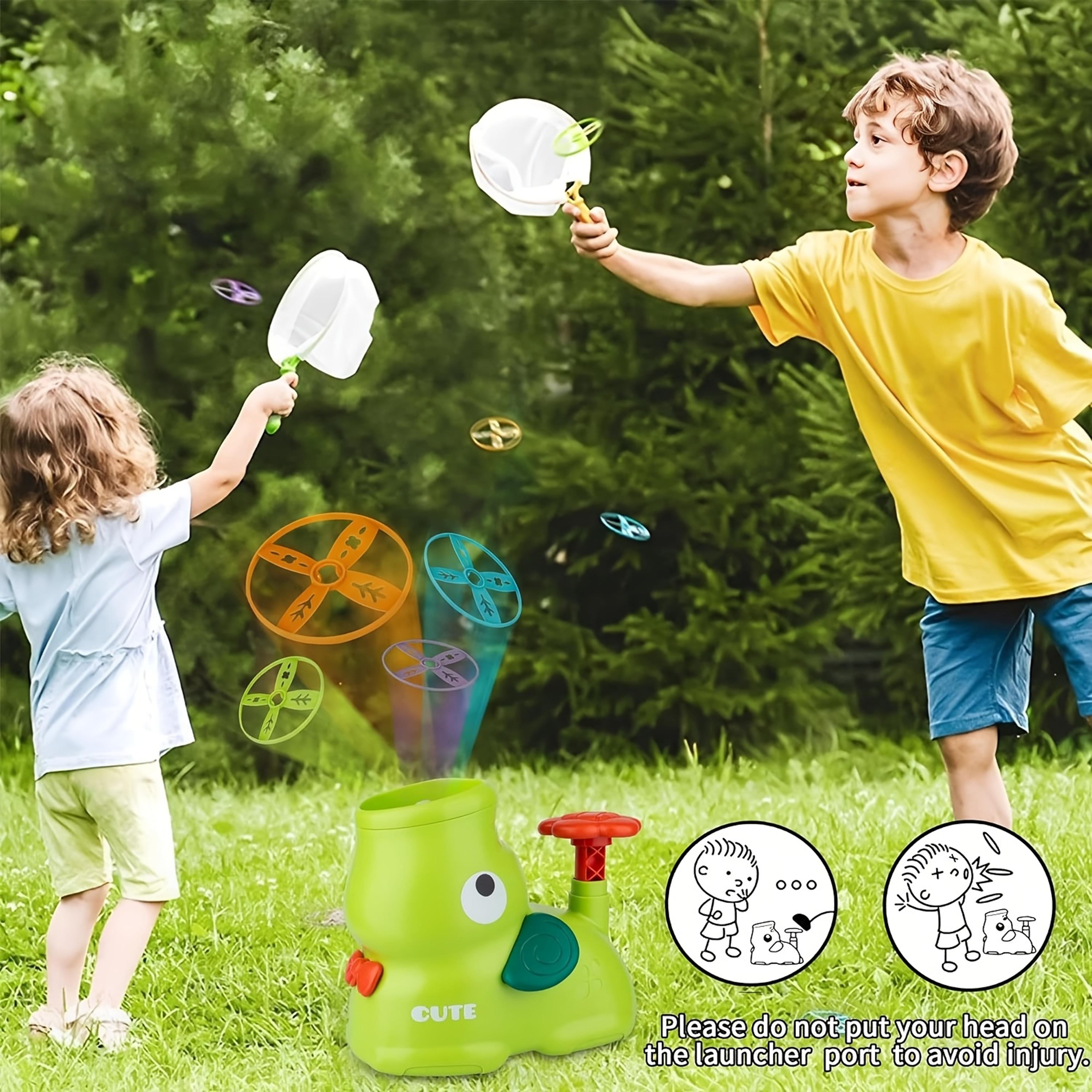 elephant flying disc launcher for kids pop up outdoor toys for kids flying saucer game