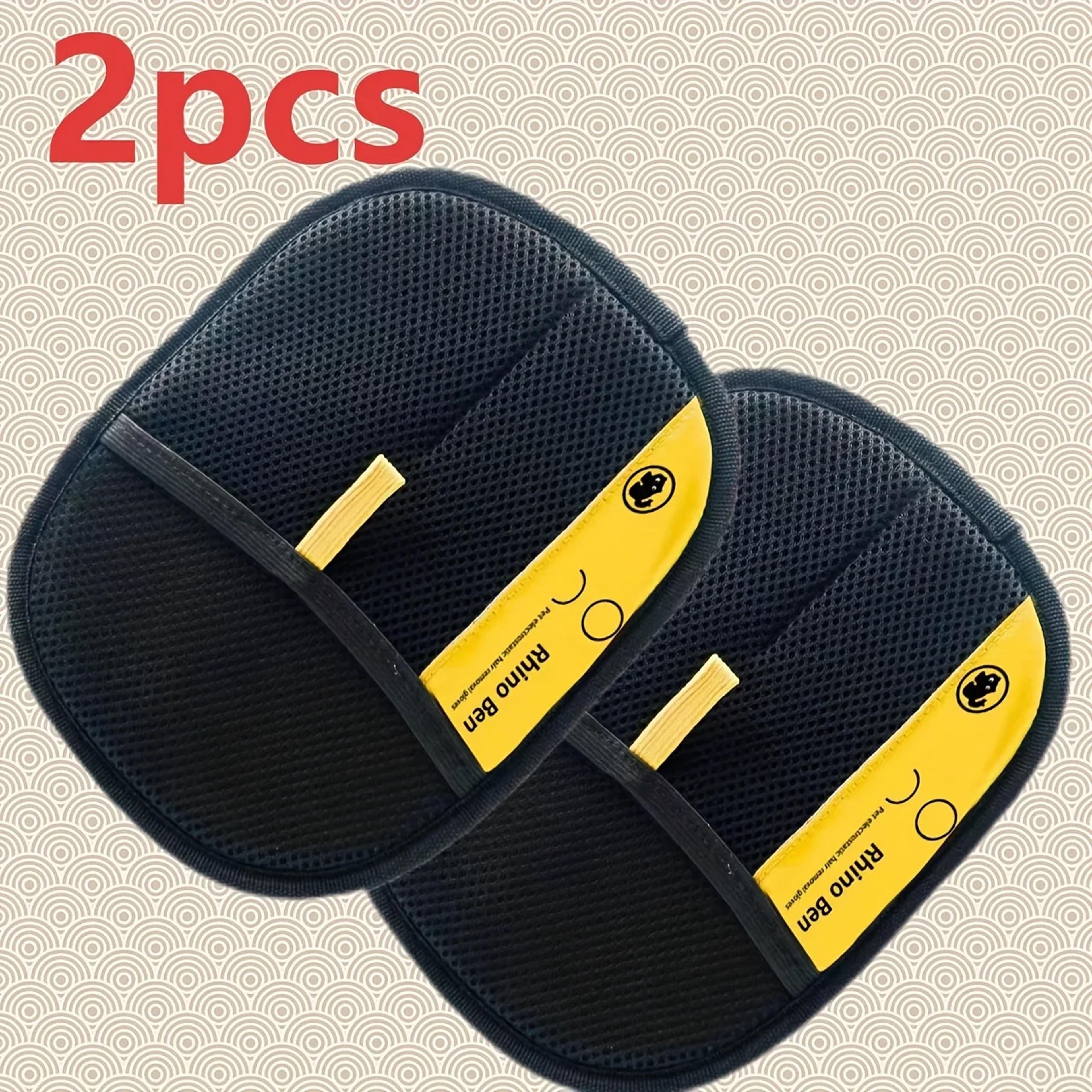 pet grooming gloves double sided pet hair remover for cats & dogs