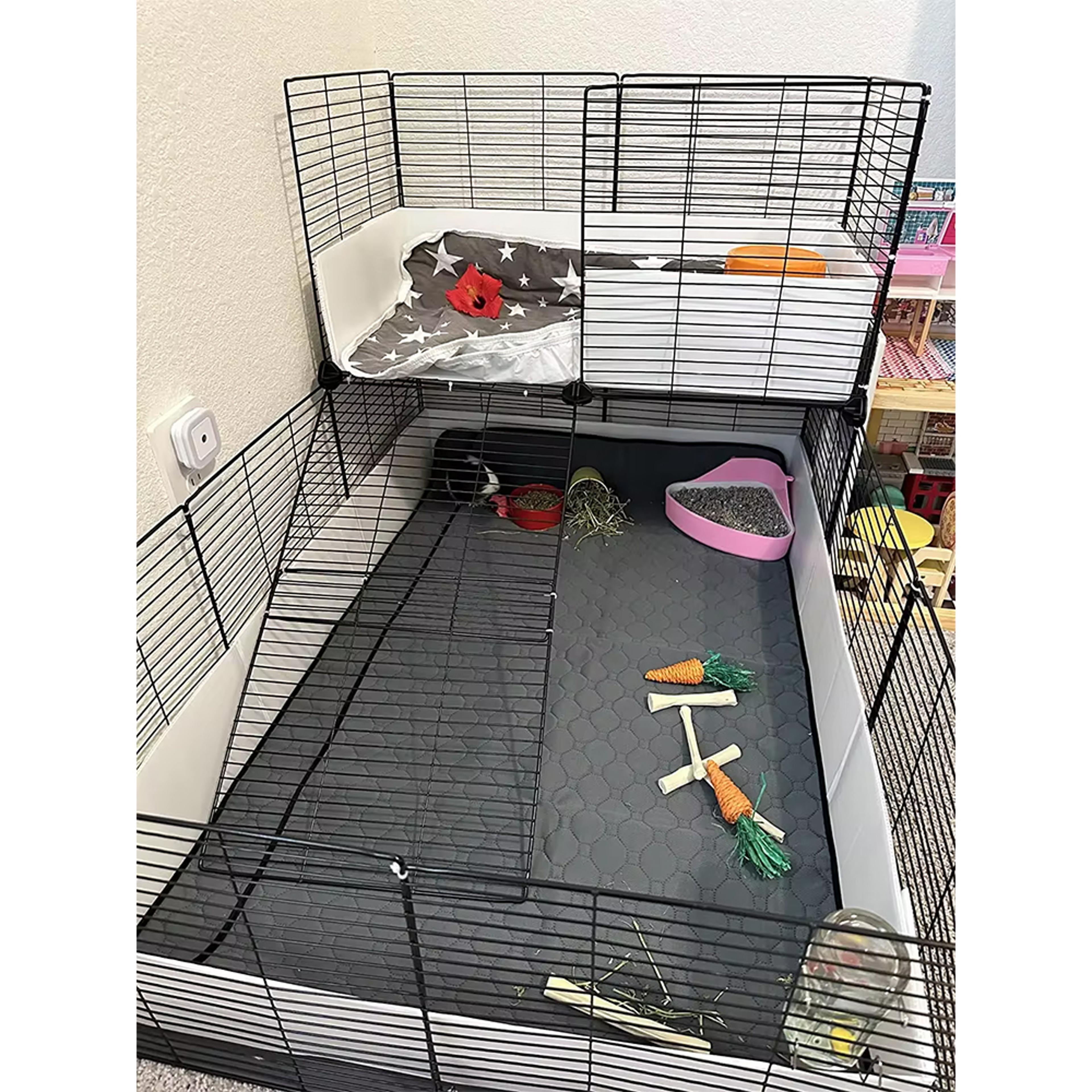 ultra soft guinea pig cage liner washable reusable pee pad for small animals