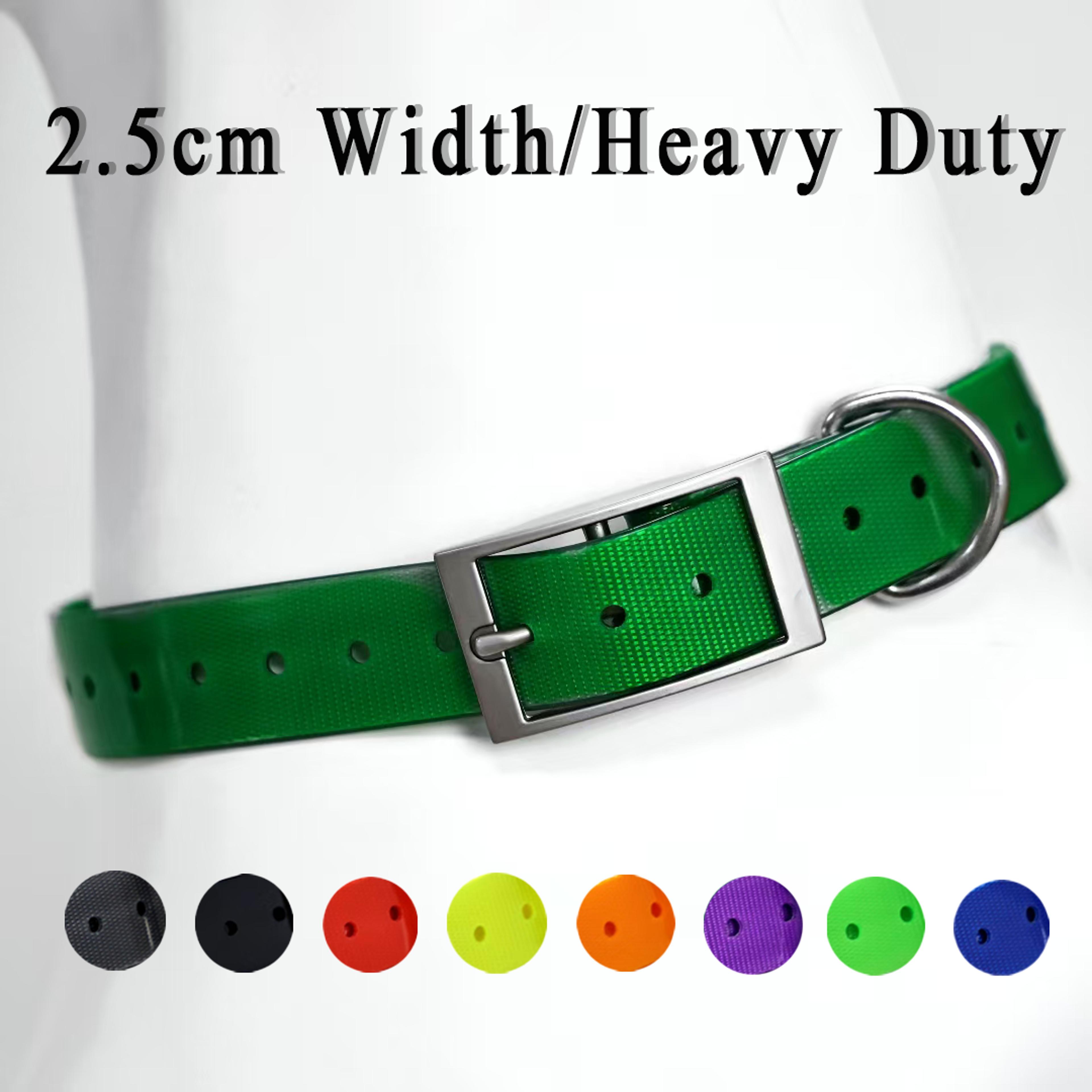 heavy duty waterproof dog collar adjustable tpu dog collar for medium & large dogs