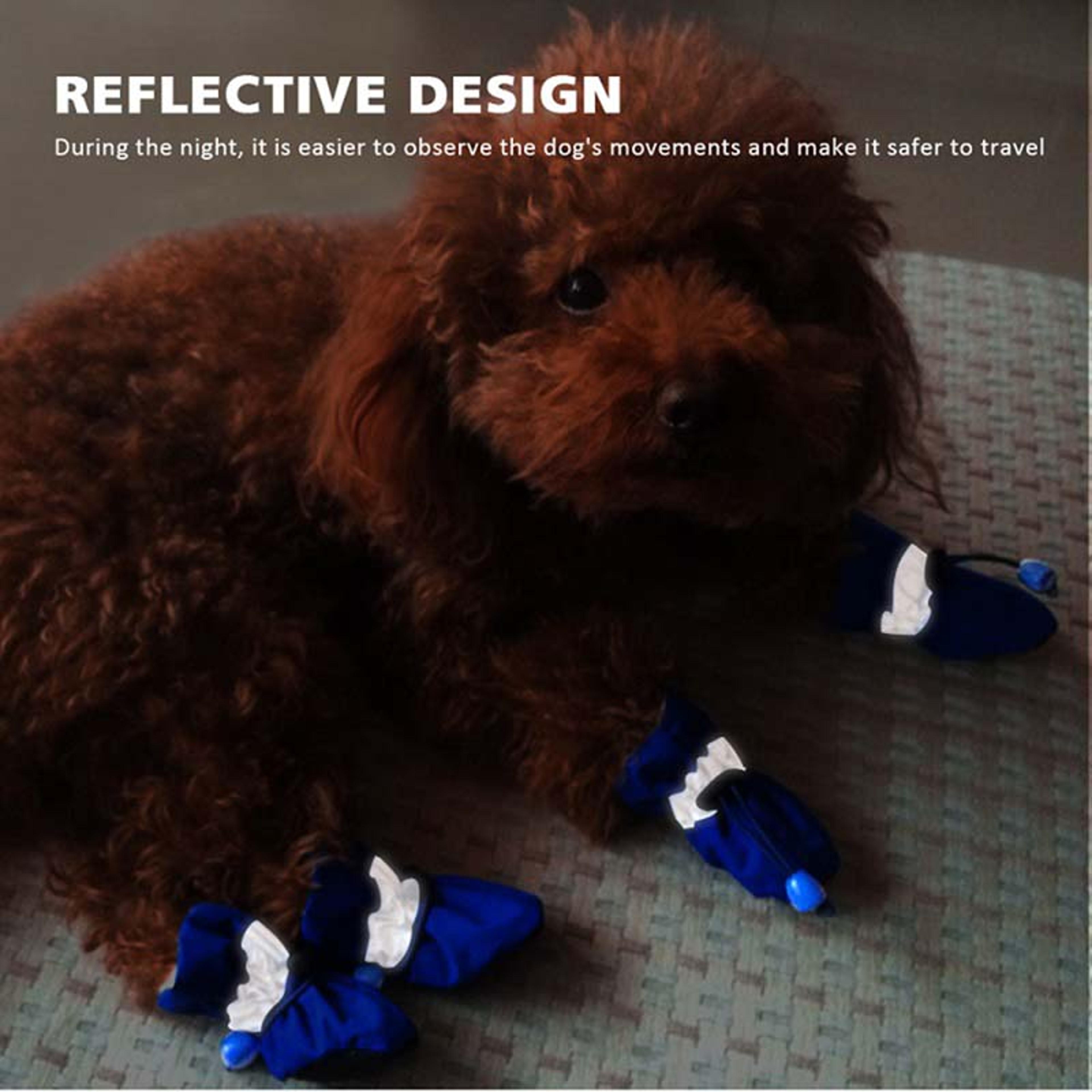 waterproof dog boots anti slip puppy shoes soft sole paw protectors