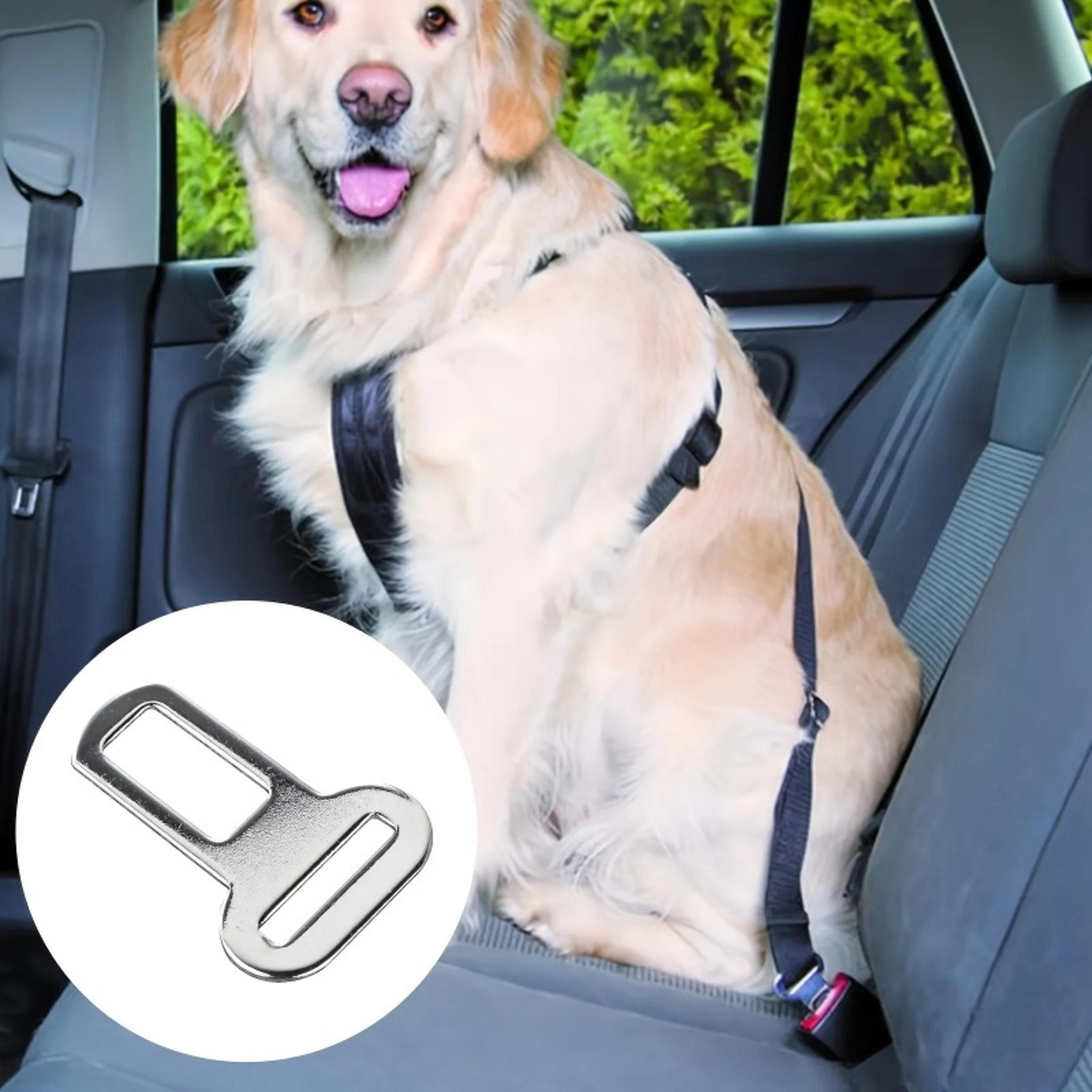 secureride pet seat belt adapter metal clip for dog seat belt & car travel safety