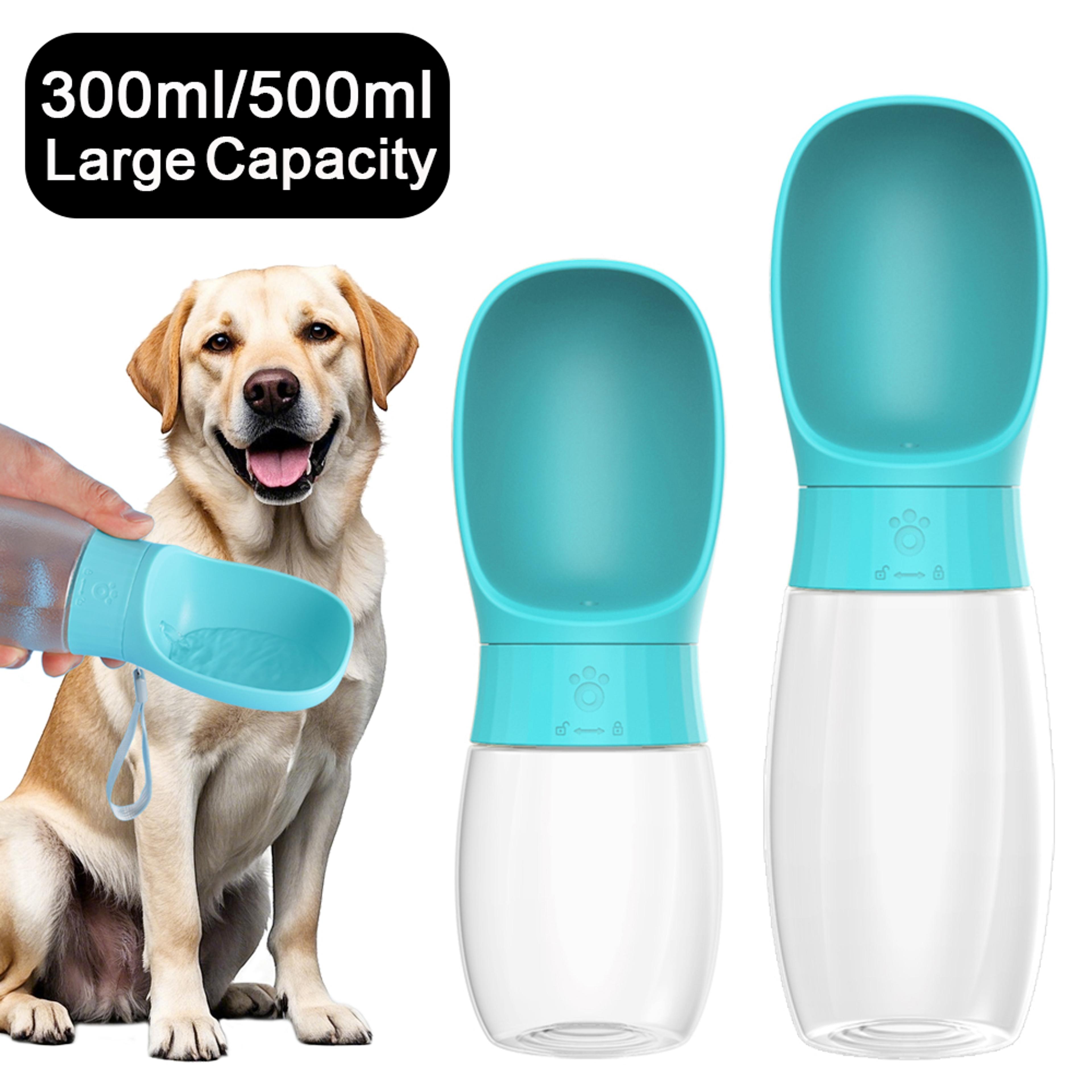 portable pet water bottle with drinking bowl for dogs & cats travel hydration cup