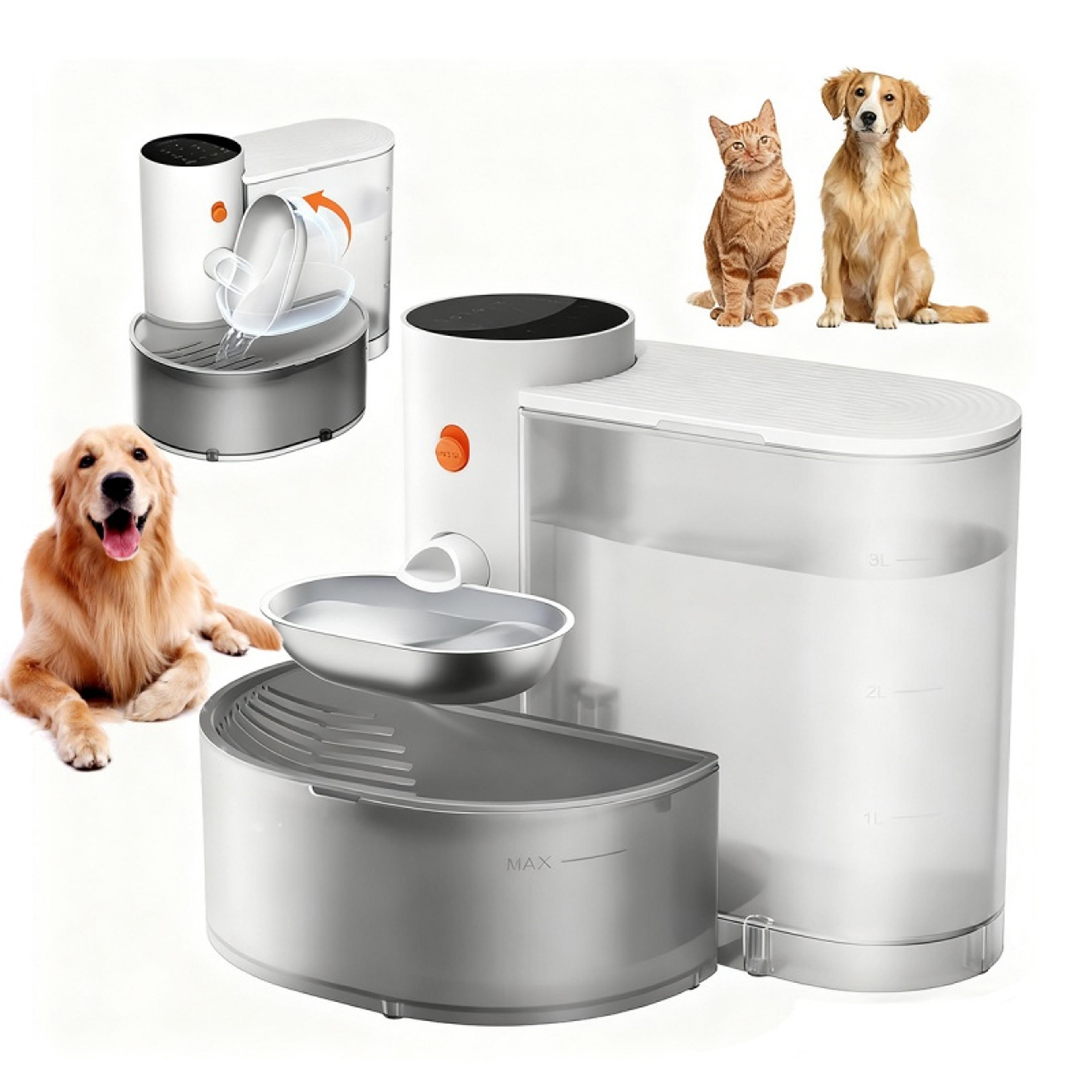 smart pet water fountain stainless steel automatic pet water dispenser for dogs & cats
