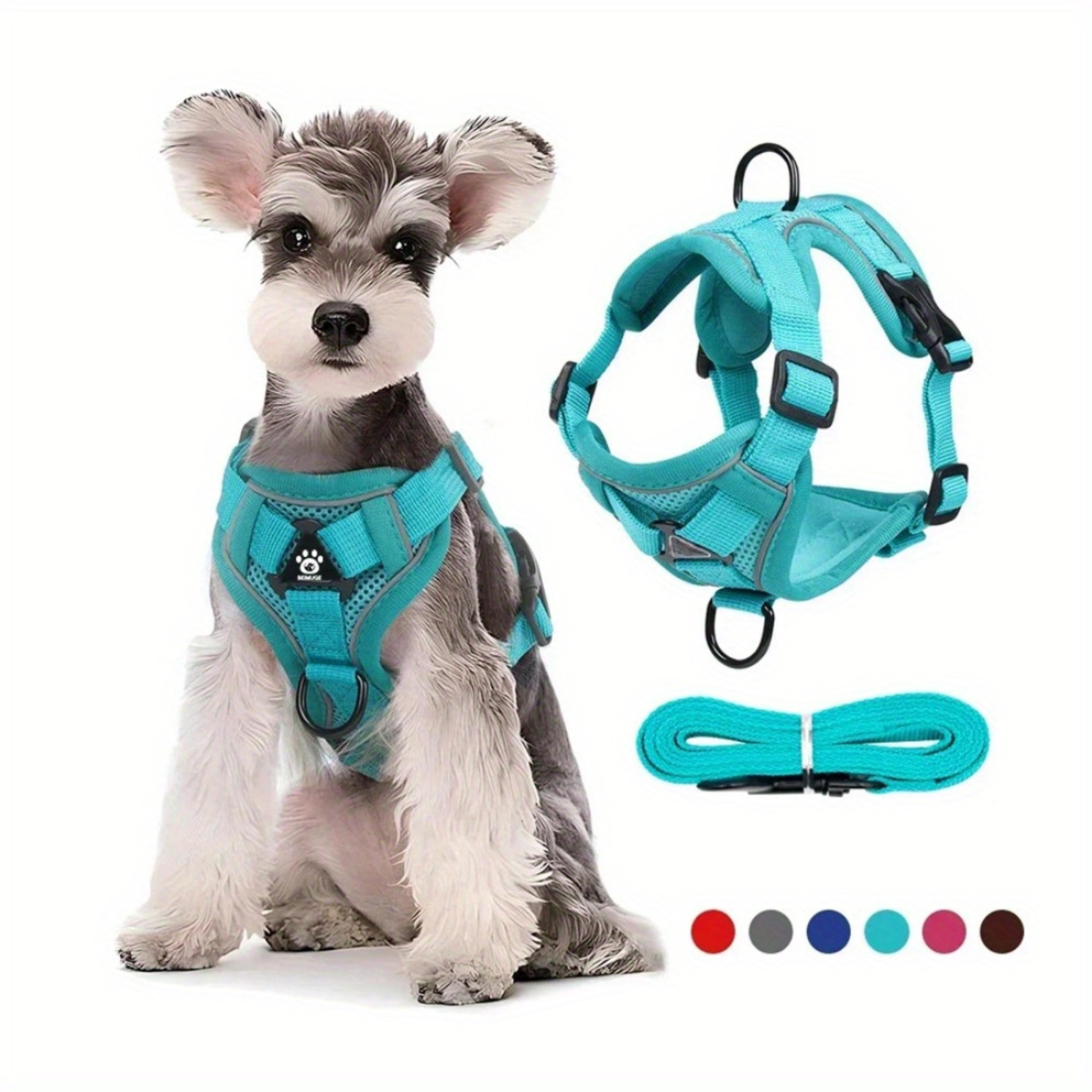 reflective no pull dog harness and leash set for small dogs & cats adjustable comfort vest