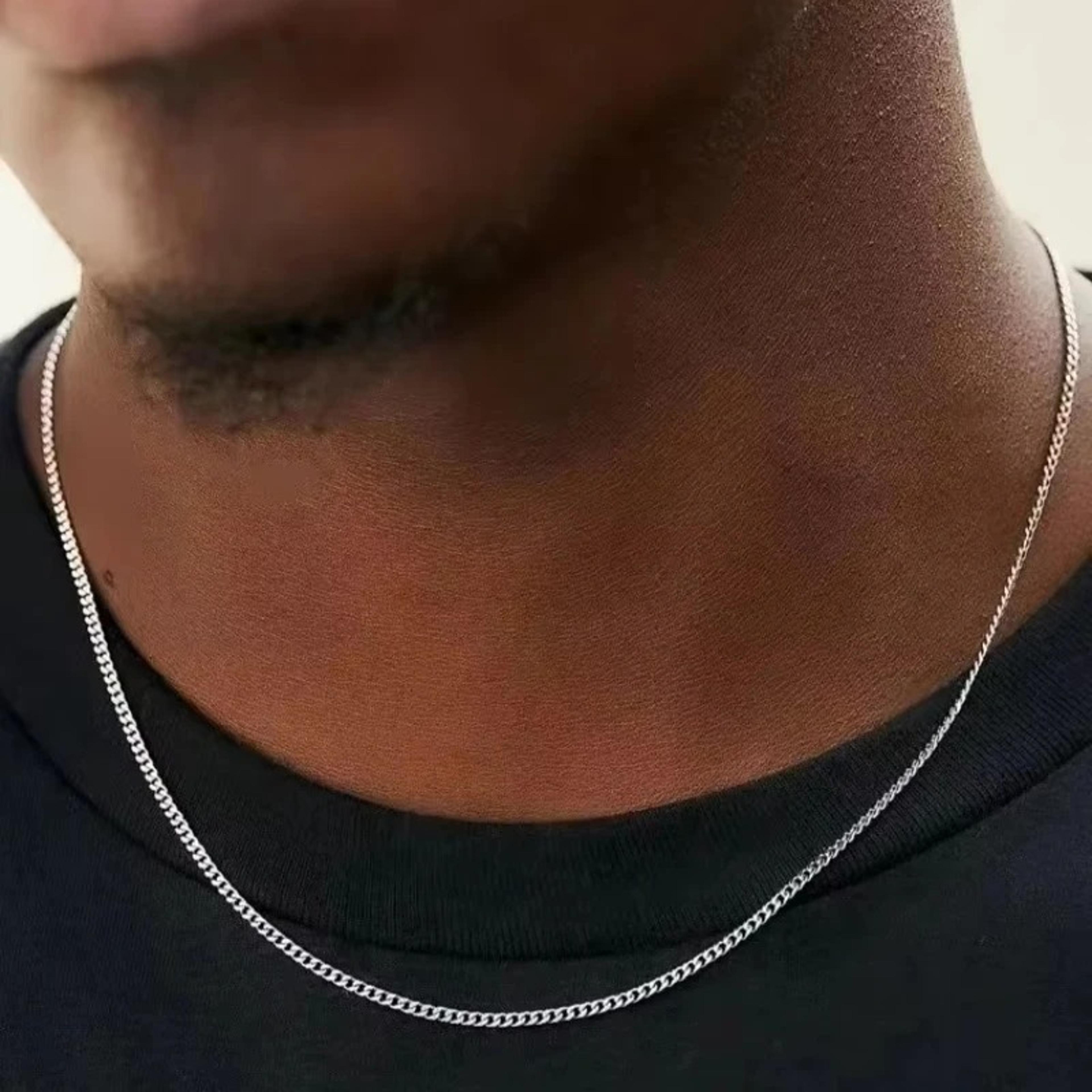 men cuban chain necklace stainless steel cuban link chain for men