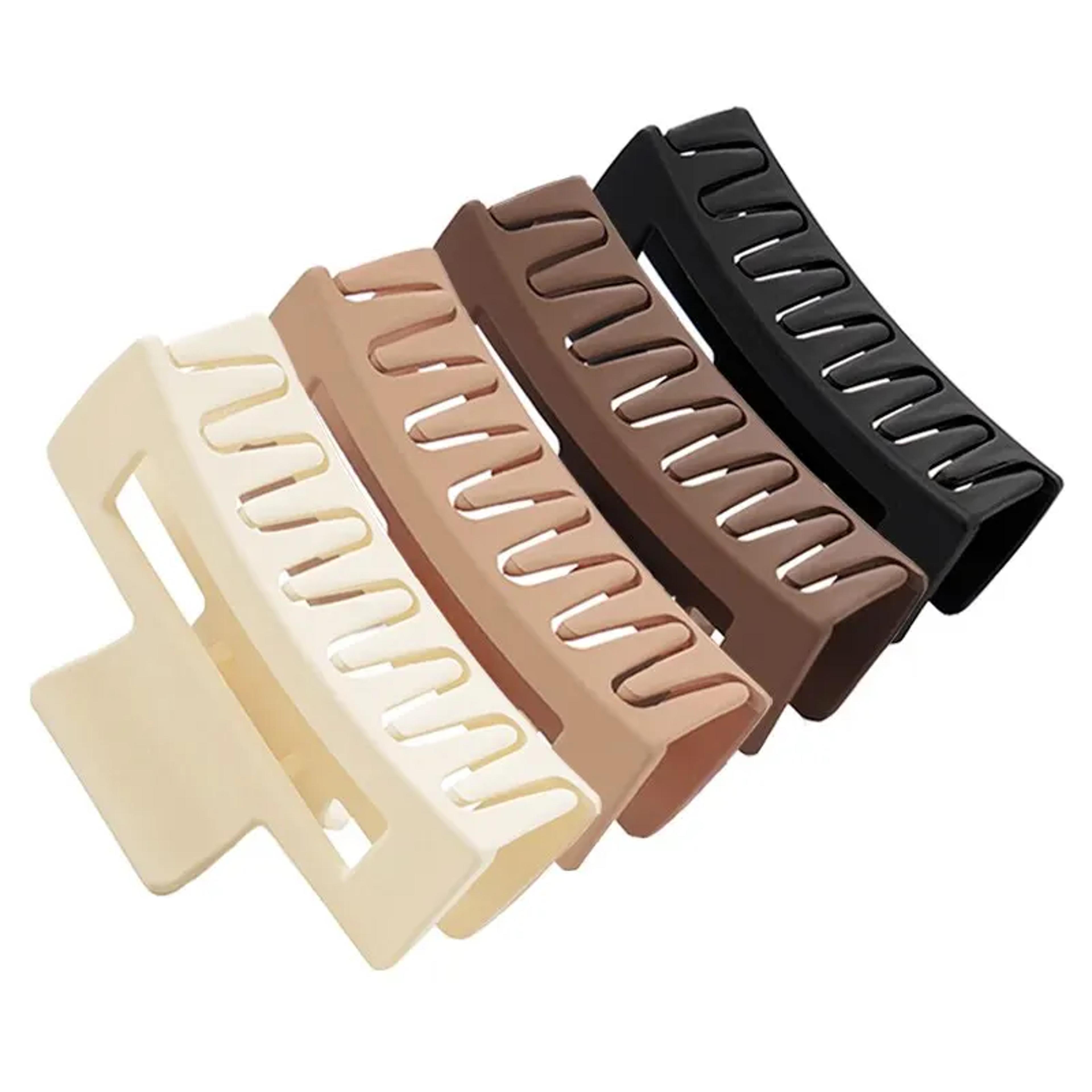 hair claw clips set for women & girls non slip neutral hair accessories