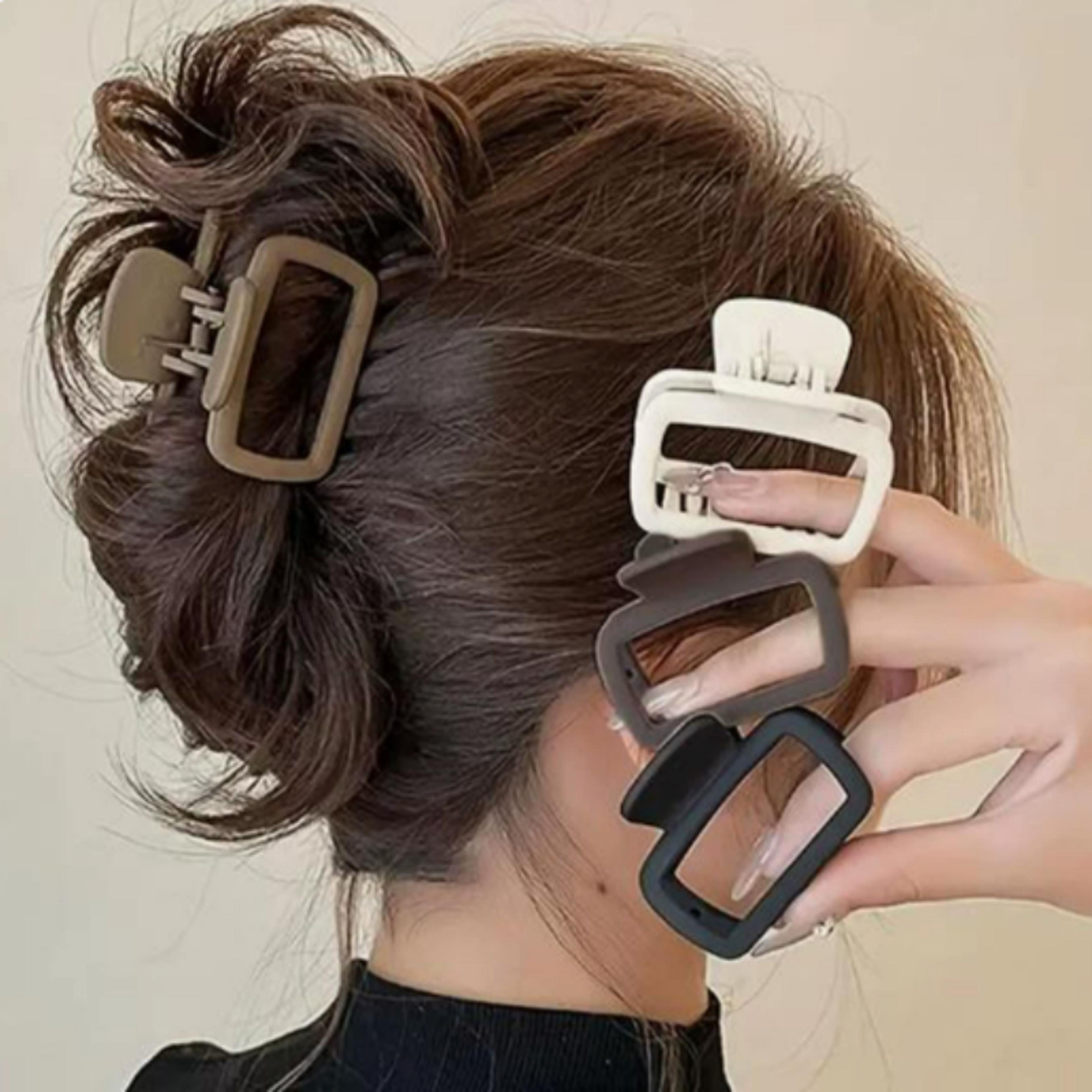 hair claw clips set for women lightweight square hair clips for everyday styling