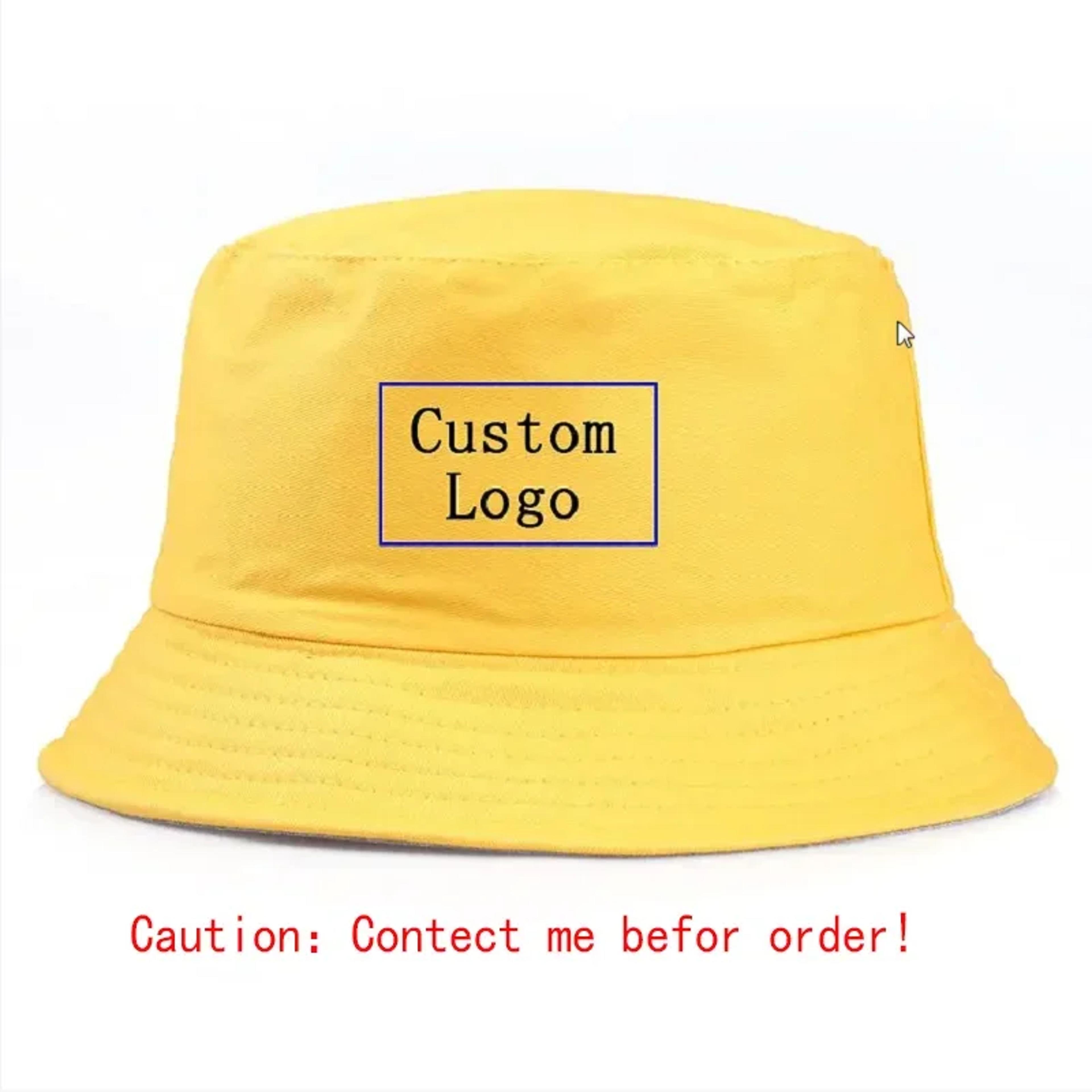 custom cotton bucket hat for men & women outdoor sun protection hat fisherman cap