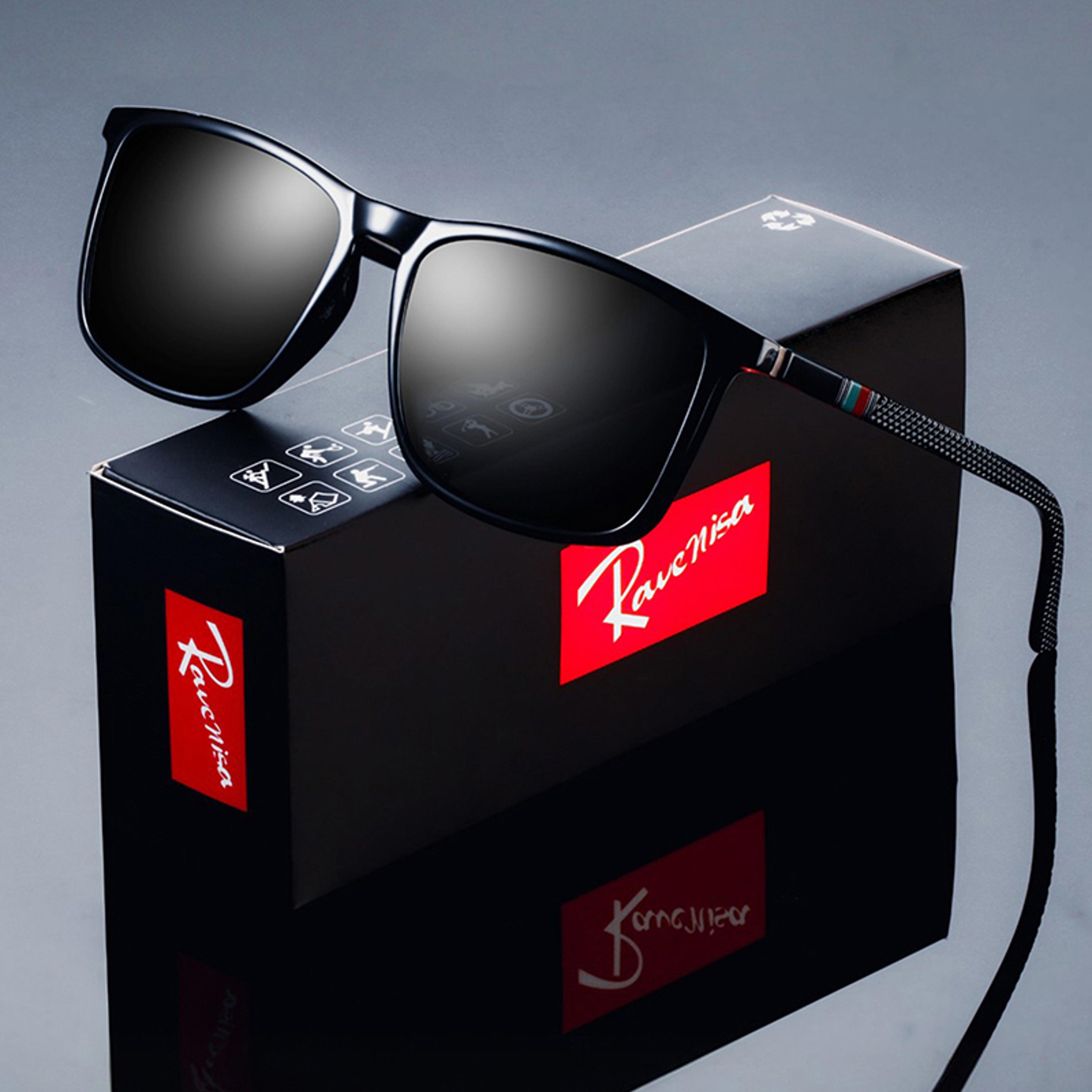 polarized square sunglasses for men driving fishing designer eyewear