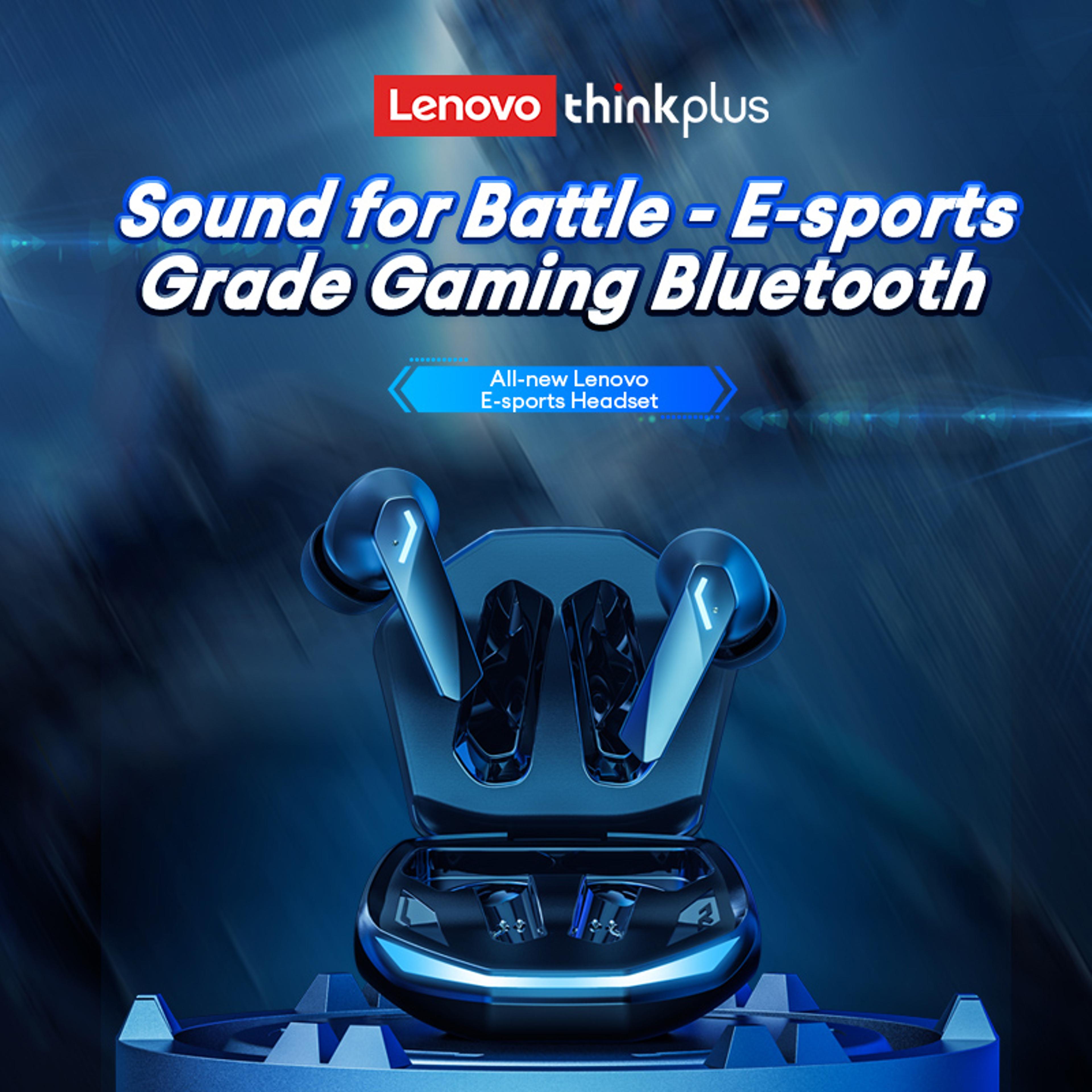 lenovo pro wireless gaming earbuds bluetooth earbuds with hifi stereo & low latency