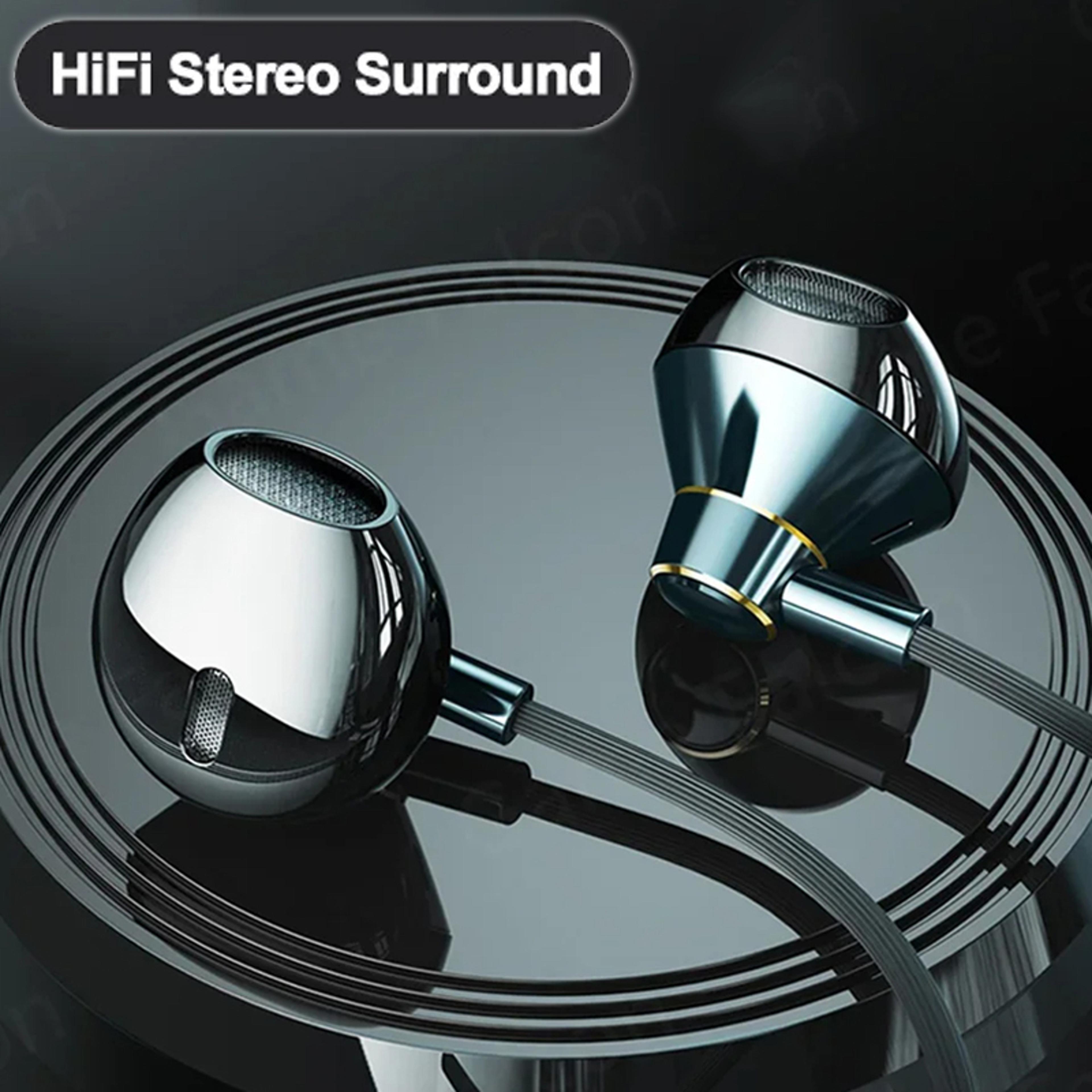 usb c wired earbuds with mic stereo in ear type c headphones for music calls & karaoke
