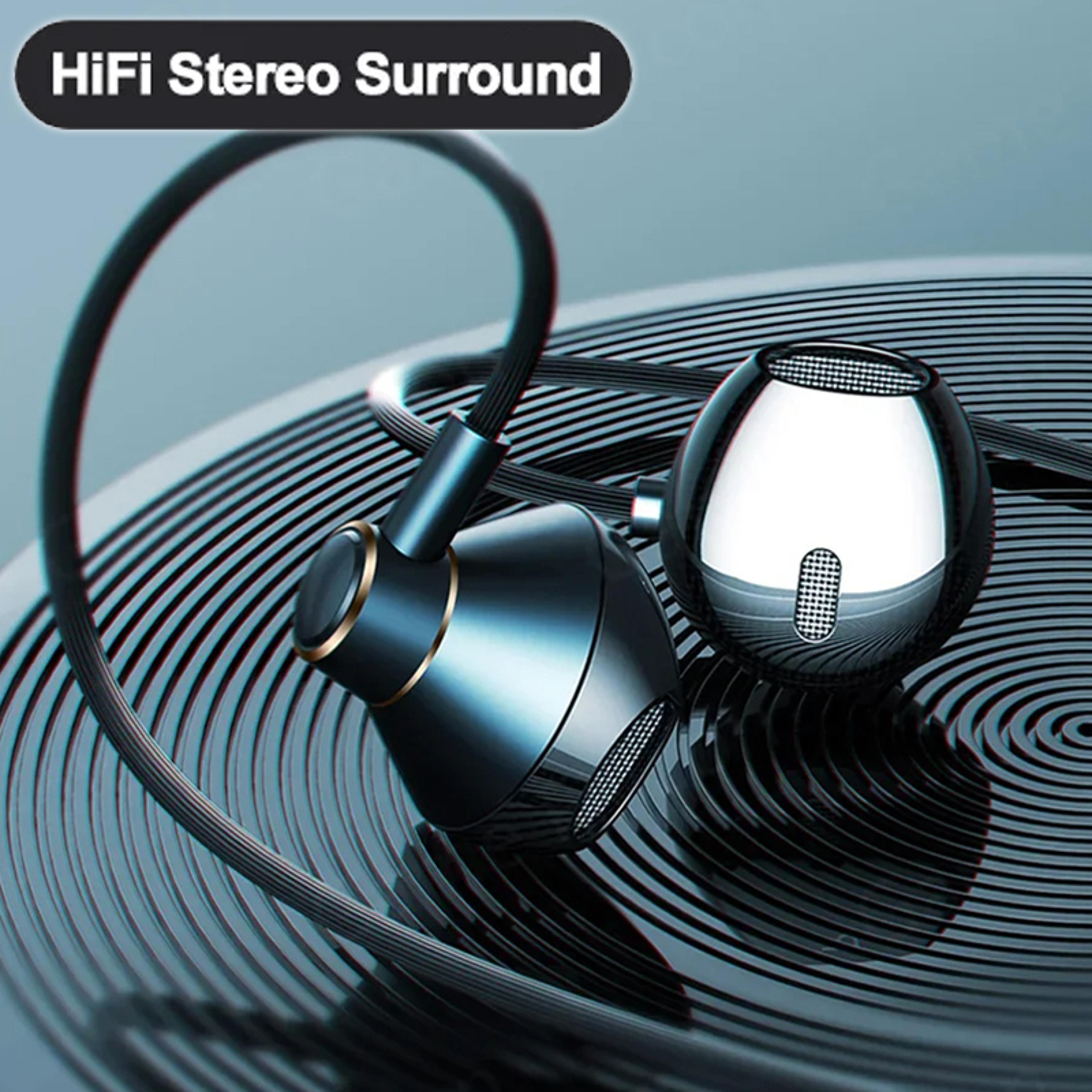 usb c wired earbuds with mic stereo in ear headphones for music calls & karaoke